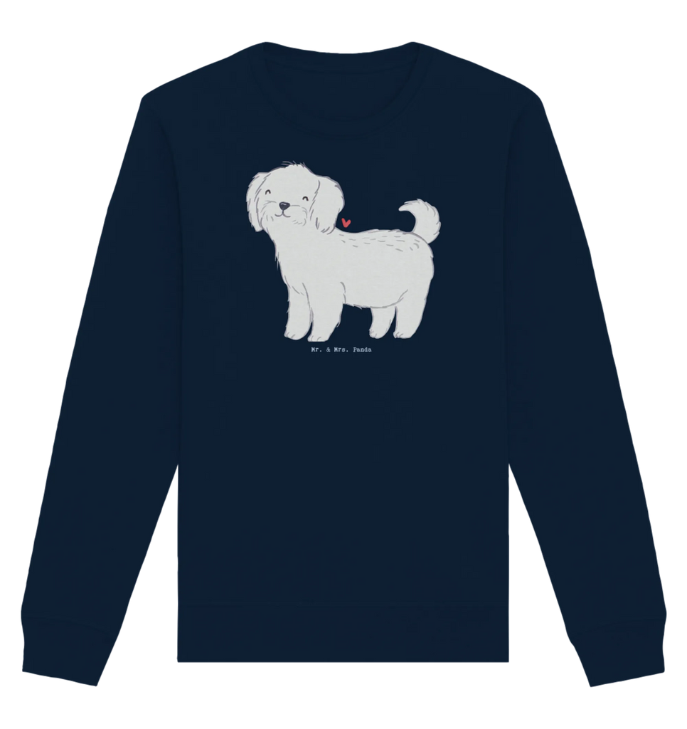 Organic Pullover Malteser Moment Pullover, Pullover Männer, Pullover Frauen, Sweatshirt, Sweatshirt Männer, Sweatshirt Frauen, Unisex, Hund, Hunderasse, Rassehund, Hundebesitzer, Geschenk, Tierfreund, Schenken, Welpe, Malteser