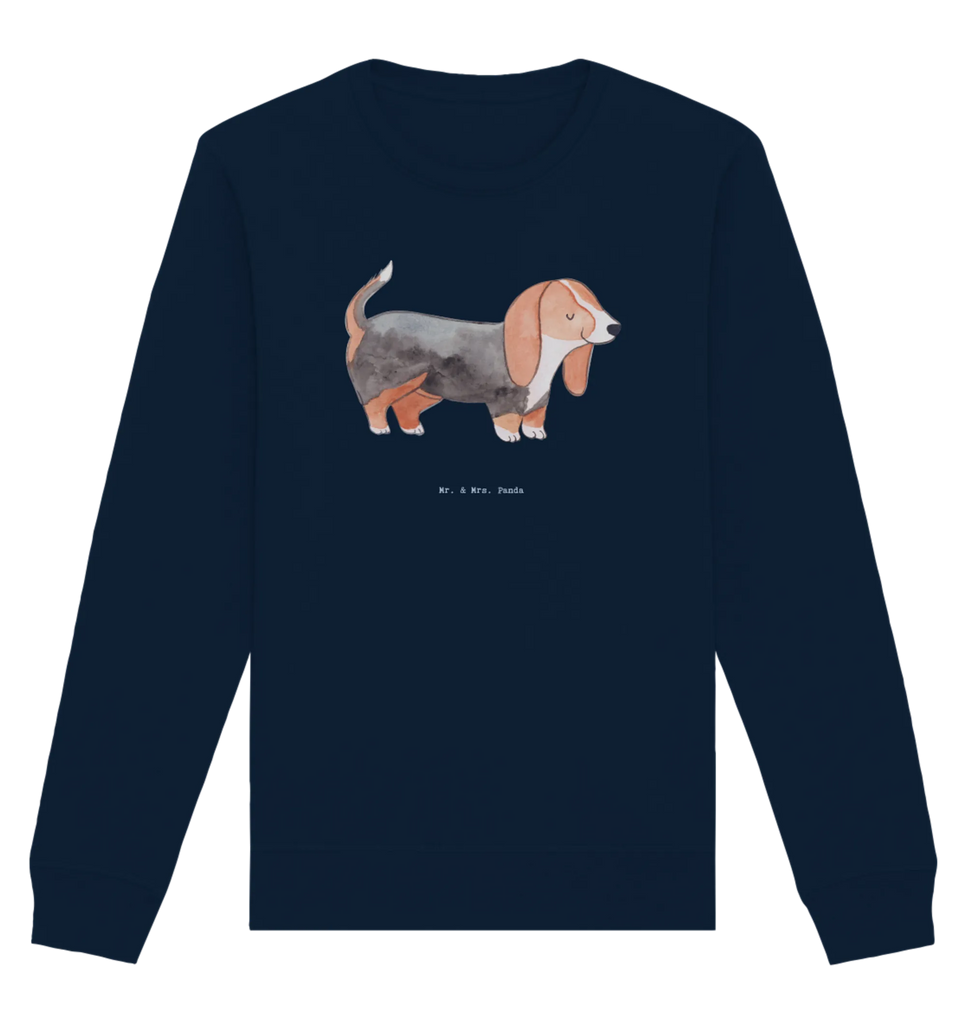 Organic Pullover Basset Hound Moment Pullover, Pullover Männer, Pullover Frauen, Sweatshirt, Sweatshirt Männer, Sweatshirt Frauen, Unisex, Hund, Hunderasse, Rassehund, Hundebesitzer, Geschenk, Tierfreund, Schenken, Welpe, Basset Hound, Basset