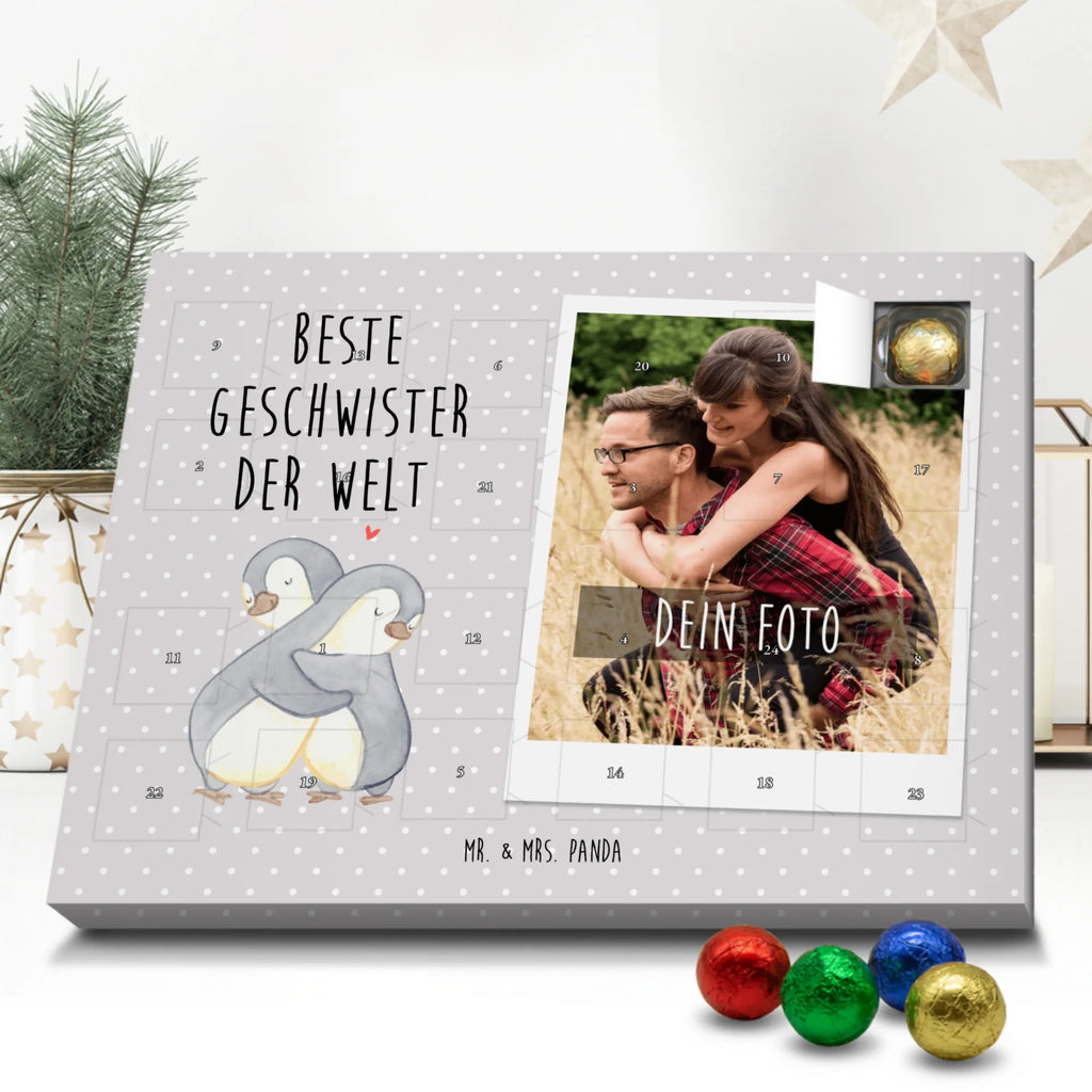 Personalisierter Schoko Foto Adventskalender Pinguin Beste Geschwister der Welt Personalisierter Schoko Foto Adventskalender, für, Dankeschön, Geschenk, Schenken, Geburtstag, Geburtstagsgeschenk, Geschenkidee, Danke, Bedanken, Mitbringsel, Freude machen, Geschenktipp, Geschwister, Geschwisterchen, Bruder, Schwester, Schwestern, Brüder, Familie, Nachwuchs