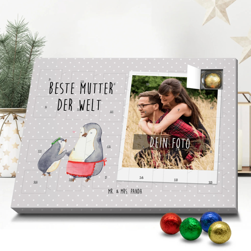 Personalisierter Schoko Foto Adventskalender Pinguin Beste Mutter der Welt Personalisierter Schoko Foto Adventskalender, für, Dankeschön, Geschenk, Schenken, Geburtstag, Geburtstagsgeschenk, Geschenkidee, Danke, Bedanken, Mitbringsel, Freude machen, Geschenktipp, Mama, Mami, Mutter, Muttertag, Mutti, Ma, Tochter, Sohn, Beste Mama, Beste, Supermama