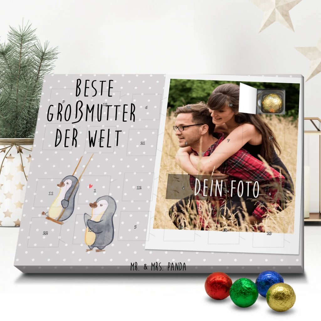 Personalisierter Schoko Foto Adventskalender Pinguin Beste Großmutter der Welt Personalisierter Schoko Foto Adventskalender, für, Dankeschön, Geschenk, Schenken, Geburtstag, Geburtstagsgeschenk, Geschenkidee, Danke, Bedanken, Mitbringsel, Freude machen, Geschenktipp, Großmutter, Omi, Oma, Oma geworden, Grosseltern