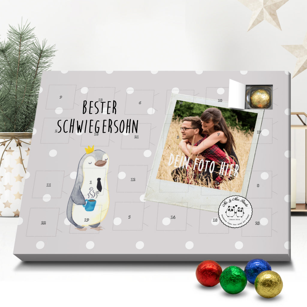 Personalisierter Schoko Foto Adventskalender Pinguin Bester Schwiegersohn Personalisierter Adventskalender, Adventskalender mit Namen, für, Dankeschön, Geschenk, Schenken, Geburtstag, Geburtstagsgeschenk, Geschenkidee, Danke, Bedanken, Mitbringsel, Freude machen, Geschenktipp, Schwiegersohn, Tochter, Ehefrau des Sohns, Frau, angeheiratet, Hochzeit, Heirat