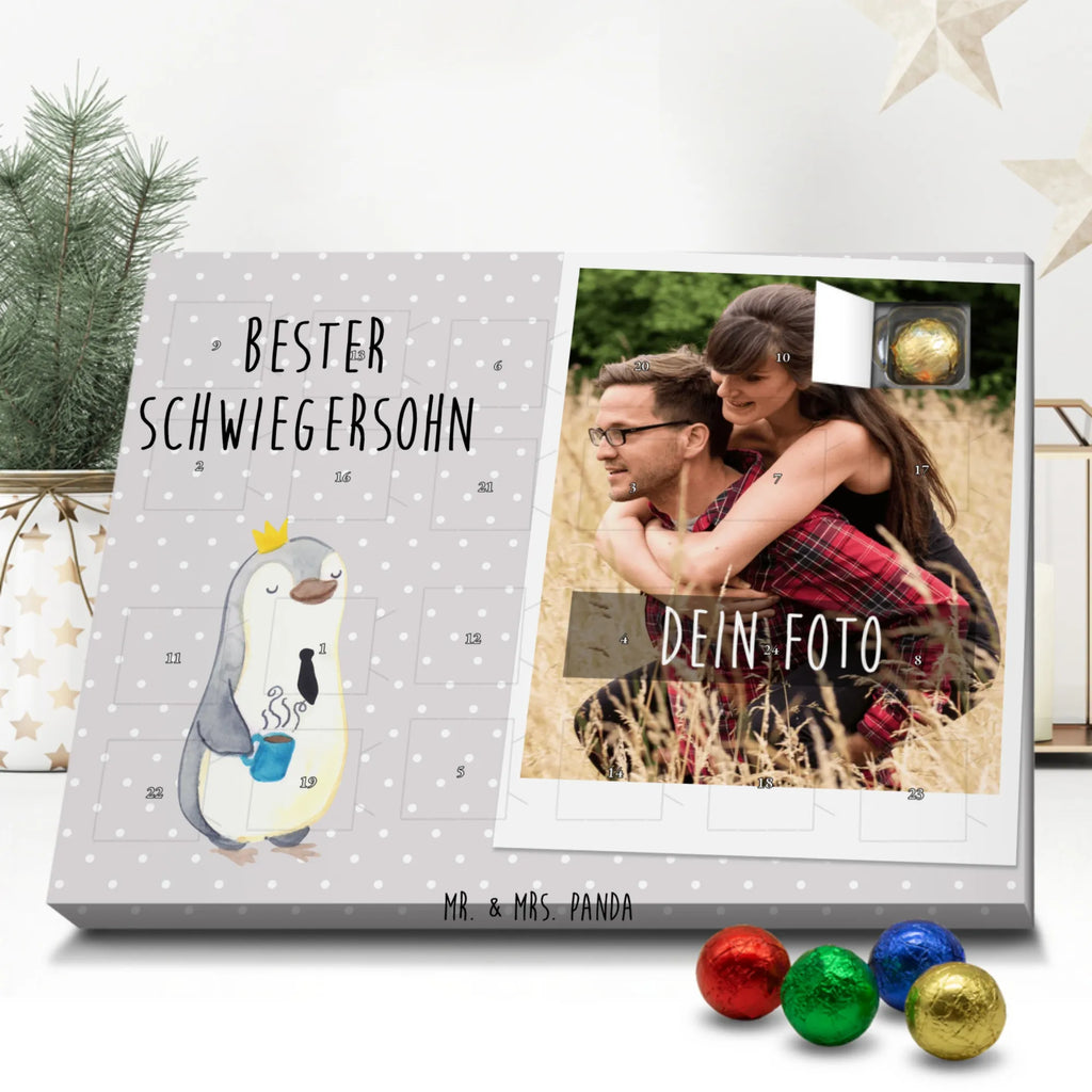 Personalisierter Schoko Foto Adventskalender Pinguin Bester Schwiegersohn Personalisierter Schoko Foto Adventskalender, für, Dankeschön, Geschenk, Schenken, Geburtstag, Geburtstagsgeschenk, Geschenkidee, Danke, Bedanken, Mitbringsel, Freude machen, Geschenktipp, Schwiegersohn, Tochter, Ehefrau des Sohns, Frau, angeheiratet, Hochzeit, Heirat