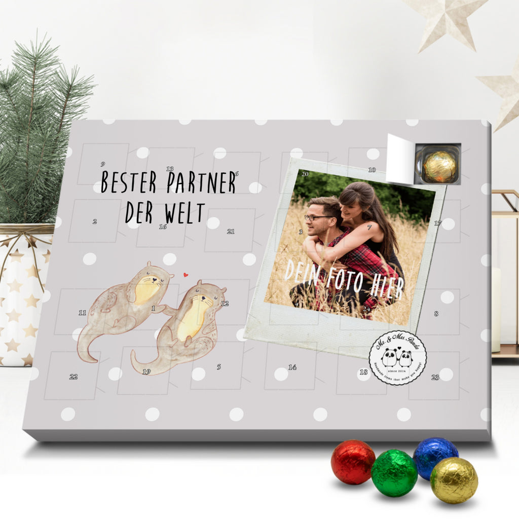 Personalisierter Schoko Foto Adventskalender Otter Bester Partner der Welt Personalisierter Adventskalender, Adventskalender mit Namen, für, Dankeschön, Geschenk, Schenken, Geburtstag, Geburtstagsgeschenk, Geschenkidee, Danke, Bedanken, Mitbringsel, Freude machen, Geschenktipp, Partner, Ehepartner, Mann, Frau, Ehefrau, Ehemann. Freundin, Freund, Lebensgefährte, Paar, Liebe