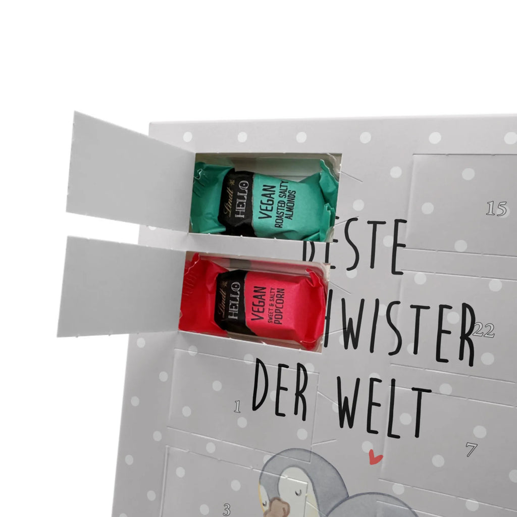 Personalisierter veganer Foto Adventskalender Pinguin Beste Geschwister der Welt Personalisierter veganer Foto Adventskalender, für, Dankeschön, Geschenk, Schenken, Geburtstag, Geburtstagsgeschenk, Geschenkidee, Danke, Bedanken, Mitbringsel, Freude machen, Geschenktipp, Geschwister, Geschwisterchen, Bruder, Schwester, Schwestern, Brüder, Familie, Nachwuchs