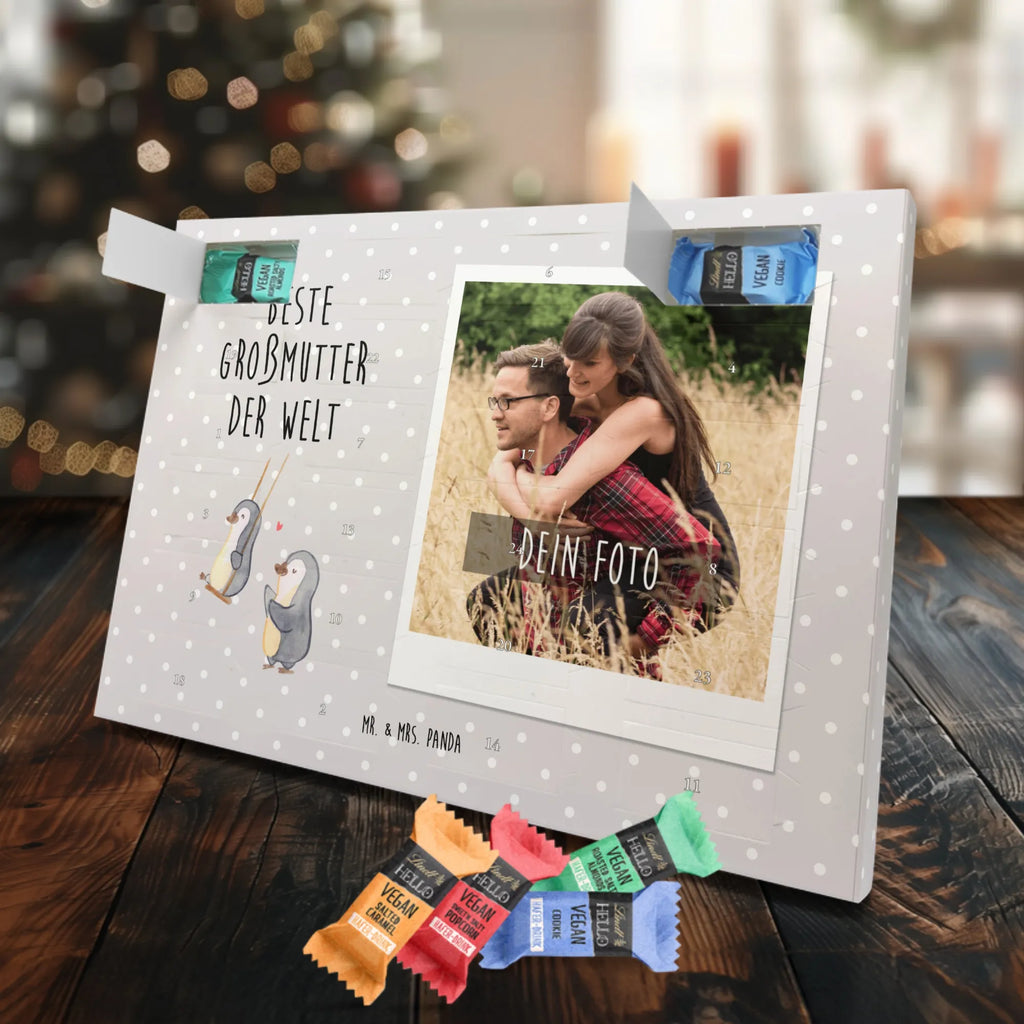 Personalisierter veganer Foto Adventskalender Pinguin Beste Großmutter der Welt Personalisierter veganer Foto Adventskalender, für, Dankeschön, Geschenk, Schenken, Geburtstag, Geburtstagsgeschenk, Geschenkidee, Danke, Bedanken, Mitbringsel, Freude machen, Geschenktipp, Großmutter, Omi, Oma, Oma geworden, Grosseltern