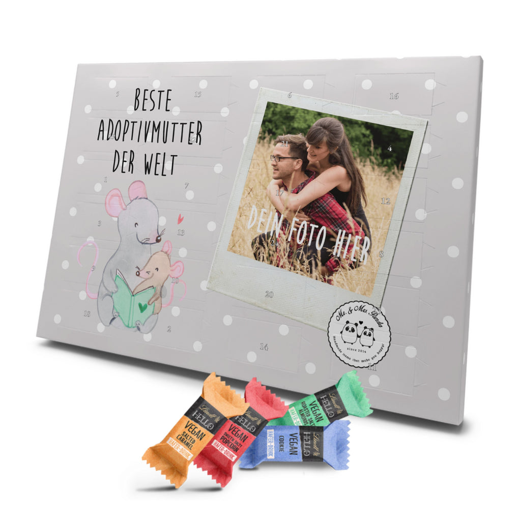 Personalisierter veganer Foto Adventskalender Maus Beste Adoptivmutter der Welt Personalisierter veganer Adventskalender, für, Dankeschön, Geschenk, Schenken, Geburtstag, Geburtstagsgeschenk, Geschenkidee, Danke, Bedanken, Mitbringsel, Freude machen, Geschenktipp, Adoptivmutter, Adoptivmama, adoptiert, Mama, Mami, Mutter, Muttertag, Mutti, Ma, Tochter, Sohn, Beste Mama, Beste, Supermama