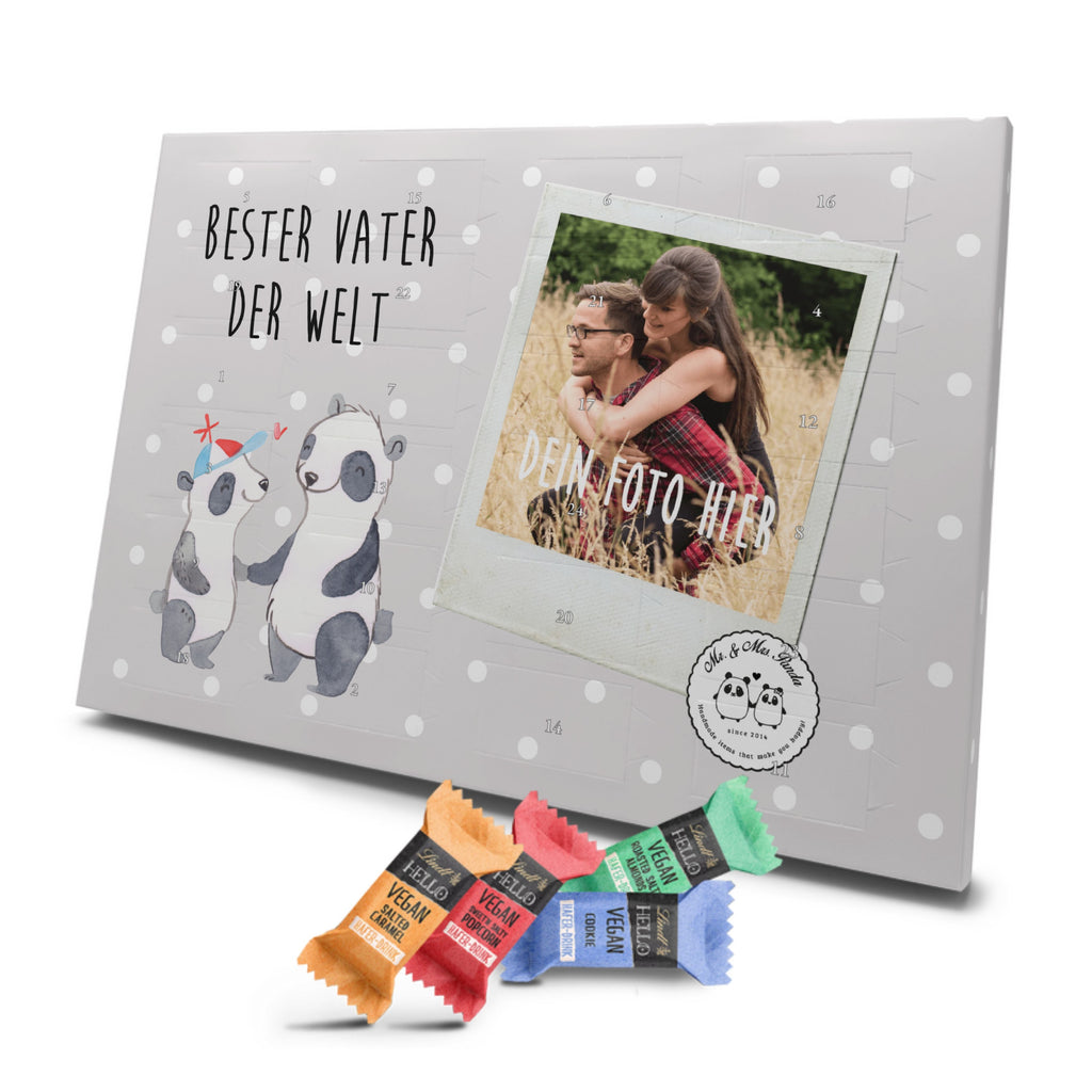 Personalisierter veganer Foto Adventskalender Panda Bester Vater der Welt Personalisierter veganer Adventskalender, für, Dankeschön, Geschenk, Schenken, Geburtstag, Geburtstagsgeschenk, Geschenkidee, Danke, Bedanken, Mitbringsel, Freude machen, Geschenktipp, Vater, Papa, Dad, Daddy, Paps, Papi, Vati, Eltern, Geschenk Vater, Mann, Familie, Bester, Kleinigkeit