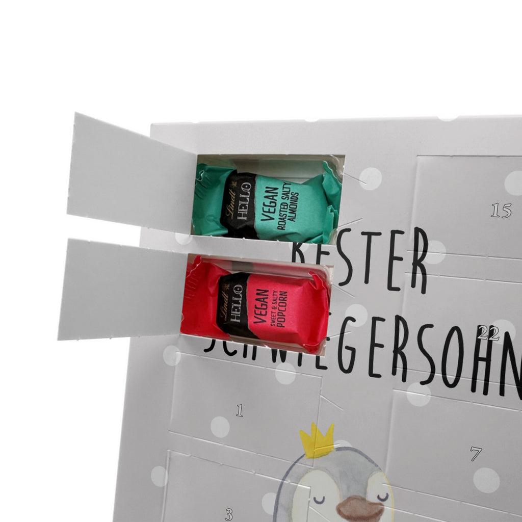 Personalisierter veganer Foto Adventskalender Pinguin Bester Schwiegersohn Personalisierter veganer Adventskalender, für, Dankeschön, Geschenk, Schenken, Geburtstag, Geburtstagsgeschenk, Geschenkidee, Danke, Bedanken, Mitbringsel, Freude machen, Geschenktipp, Schwiegersohn, Tochter, Ehefrau des Sohns, Frau, angeheiratet, Hochzeit, Heirat