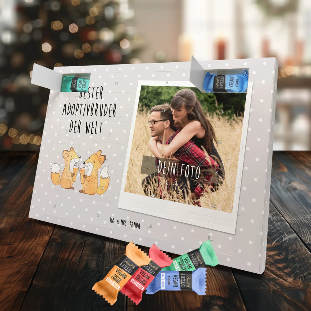 Personalisierter veganer Foto Adventskalender Fuchs Bester Adoptivbruder der Welt Personalisierter veganer Foto Adventskalender, für, Dankeschön, Geschenk, Schenken, Geburtstag, Geburtstagsgeschenk, Geschenkidee, Danke, Bedanken, Mitbringsel, Freude machen, Geschenktipp, Adoptivbruder, adoptiert, Bruder, Brudi, Geschwister, Bruderherz, Schwester, Familie, Kleinigkeit, Brother, Bester, Sohn