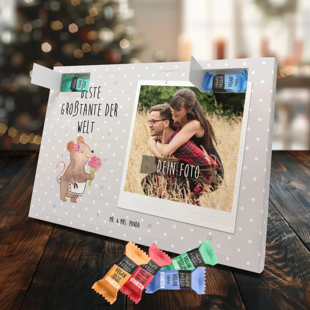 Personalisierter veganer Foto Adventskalender Maus Beste Großtante der Welt Personalisierter veganer Foto Adventskalender, für, Dankeschön, Geschenk, Schenken, Geburtstag, Geburtstagsgeschenk, Geschenkidee, Danke, Bedanken, Mitbringsel, Freude machen, Geschenktipp, Großtante, Grosstante, Tante, Lieblingstante, Familie, Schwester, Tanten, Kleinigkeit, Beste, Nichte, Neffe, Groß