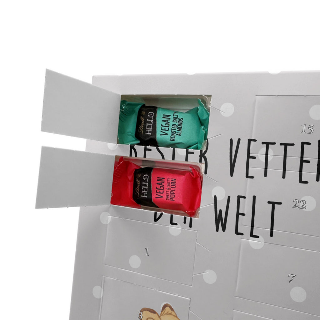 Personalisierter veganer Foto Adventskalender Fuchs Bester Vetter der Welt Personalisierter veganer Adventskalender, für, Dankeschön, Geschenk, Schenken, Geburtstag, Geburtstagsgeschenk, Geschenkidee, Danke, Bedanken, Mitbringsel, Freude machen, Geschenktipp, Vetter, Cousin, Kousin, Sohn von Onkel, Sohn von Tante, Familie, Verwandtschaft, Cousine