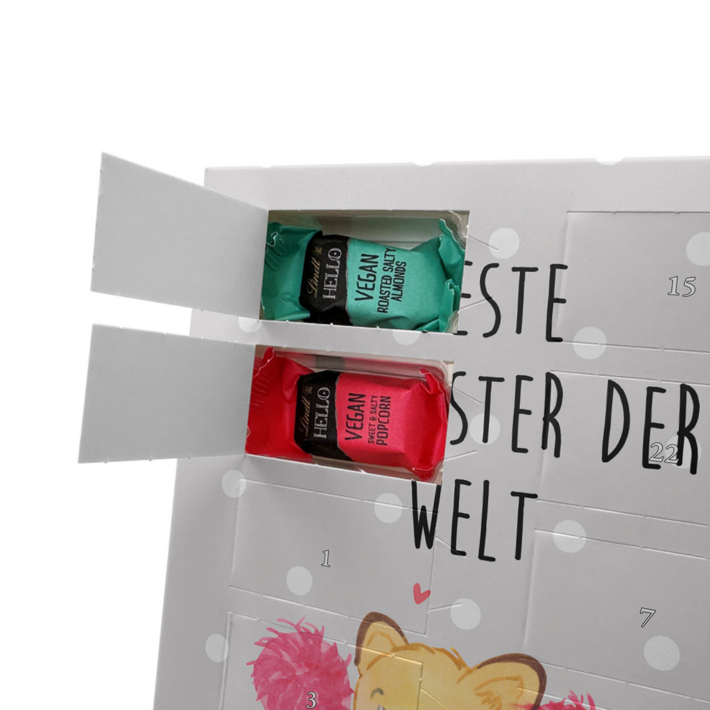 Personalisierter veganer Foto Adventskalender Fuchs Beste Schwester der Welt Personalisierter veganer Adventskalender, für, Dankeschön, Geschenk, Schenken, Geburtstag, Geburtstagsgeschenk, Geschenkidee, Danke, Bedanken, Mitbringsel, Freude machen, Geschenktipp, Schwester, Geschwister, Schwesterherz, Sister, Familie, Kleinigkeit, Beste, Tochter