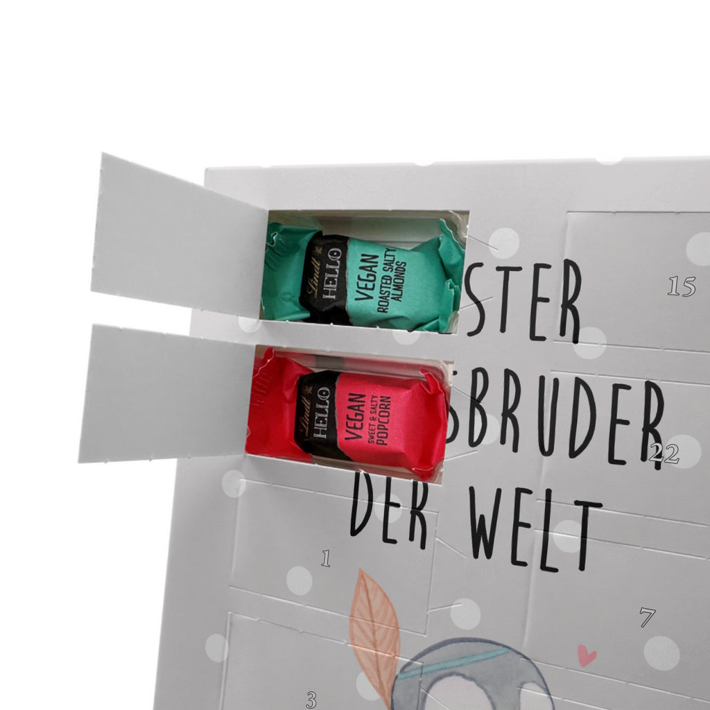 Personalisierter veganer Foto Adventskalender Pinguin Bester Blutsbruder der Welt Personalisierter veganer Adventskalender, für, Dankeschön, Geschenk, Schenken, Geburtstag, Geburtstagsgeschenk, Geschenkidee, Danke, Bedanken, Mitbringsel, Freude machen, Geschenktipp, Blutsbruder, Blutsgeschwister, Freund, Brüder, Geschwister, Bruderherz, Brother, Familie, Kleinigkeit, Bester, Sido