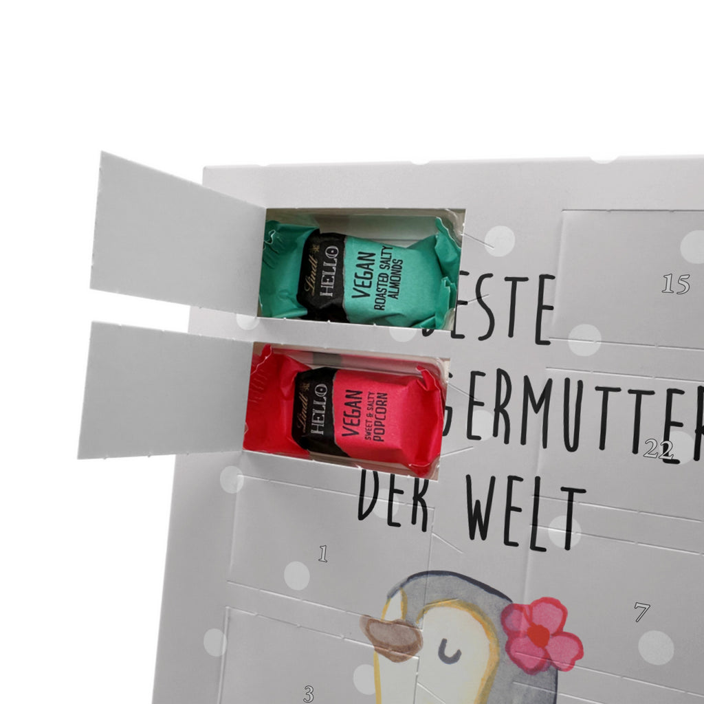 Personalisierter veganer Foto Adventskalender Pinguin Beste Schwiegermutter der Welt Personalisierter veganer Adventskalender, für, Dankeschön, Geschenk, Schenken, Geburtstag, Geburtstagsgeschenk, Geschenkidee, Danke, Bedanken, Mitbringsel, Freude machen, Geschenktipp, Schwiegermutter, Schwiegermama, Schwiegereltern, Mama, Mutter, Mutter des Ehepartners, angeheiratet