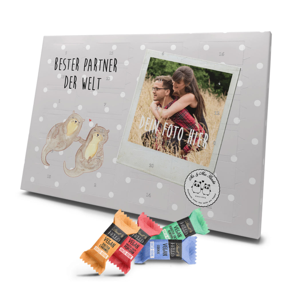 Personalisierter veganer Foto Adventskalender Otter Bester Partner der Welt Personalisierter veganer Adventskalender, für, Dankeschön, Geschenk, Schenken, Geburtstag, Geburtstagsgeschenk, Geschenkidee, Danke, Bedanken, Mitbringsel, Freude machen, Geschenktipp, Partner, Ehepartner, Mann, Frau, Ehefrau, Ehemann. Freundin, Freund, Lebensgefährte, Paar, Liebe