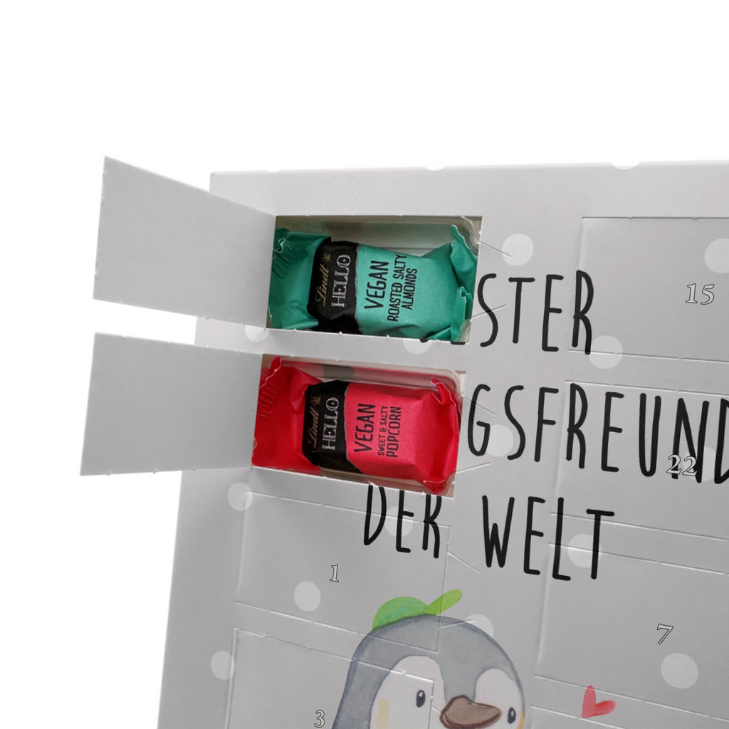 Personalisierter veganer Foto Adventskalender Pinguin Bester Lieblingsfreund der Welt Personalisierter veganer Adventskalender, für, Dankeschön, Geschenk, Schenken, Geburtstag, Geburtstagsgeschenk, Geschenkidee, Danke, Bedanken, Mitbringsel, Freude machen, Geschenktipp, Lieblingsfreund, Freund, Partner, Lieblingsmensch, Lieblings Mensch, Liebling, Bae, bester Freund, Liebe, Herz, Love