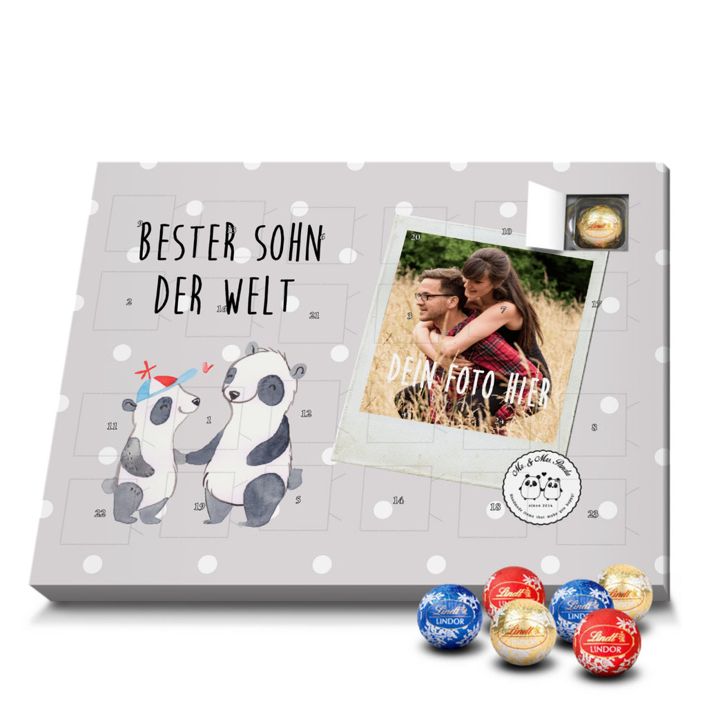 Personalisierter Kugel Markenschokolade Foto Adventskalender Panda Bester Sohn der Welt Personalisierter Kugel Markenschokolade Adventskalender, für, Dankeschön, Geschenk, Schenken, Geburtstag, Geburtstagsgeschenk, Geschenkidee, Danke, Bedanken, Mitbringsel, Freude machen, Geschenktipp, Sohn, Sohnemann, Söhnchen, Bube, Bub, Nachwuchs, Nachkomme, Kind, Familie, Vater, Belohnung