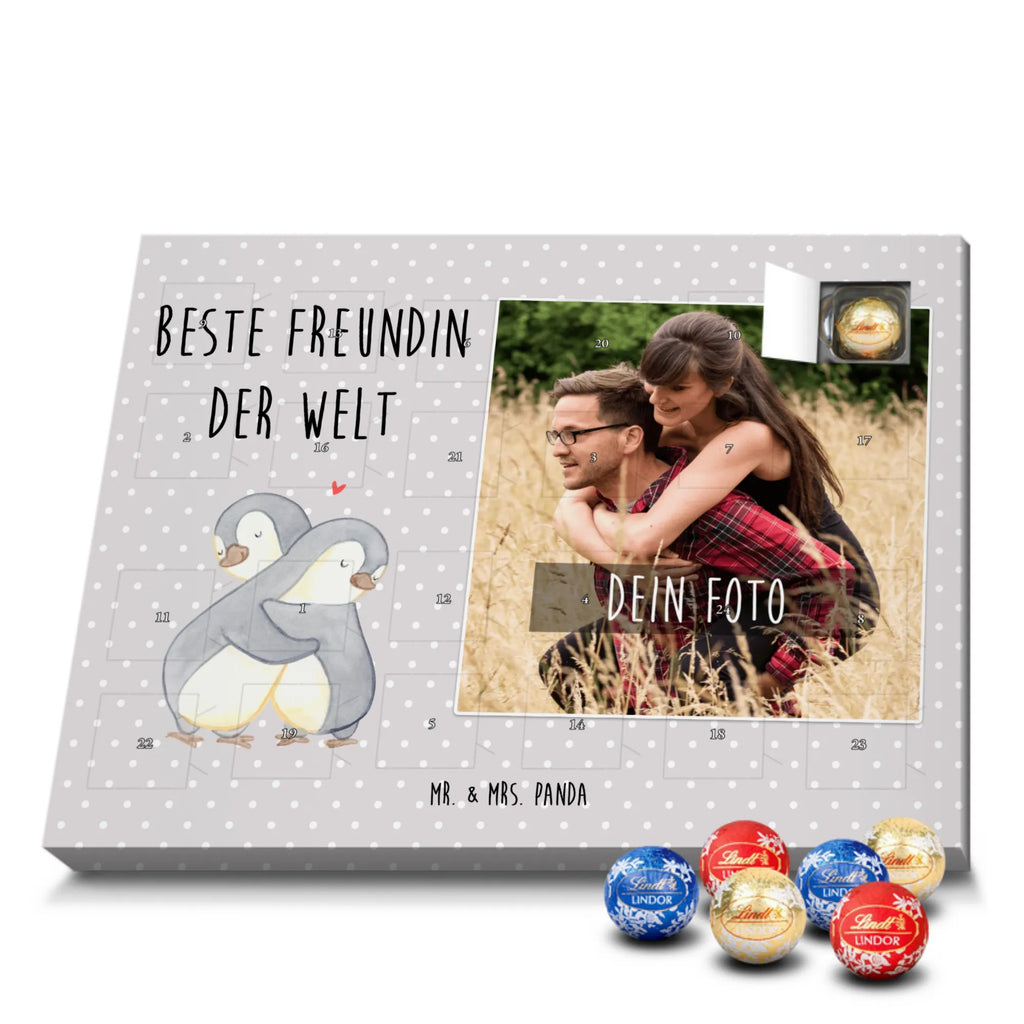 Personalisierter Kugel Markenschokolade Foto Adventskalender Pinguin Beste Freundin der Welt Personalisierter Kugel Markenschokolade Foto Adventskalender, für, Dankeschön, Geschenk, Schenken, Geburtstag, Geburtstagsgeschenk, Geschenkidee, Danke, Bedanken, Mitbringsel, Freude machen, Geschenktipp, Freundin, beste Freundin, Ehefrau, Frau, bae, bff, Freundinnen, Jahrestag, Freundschaft. Liebste, beste, Spruch