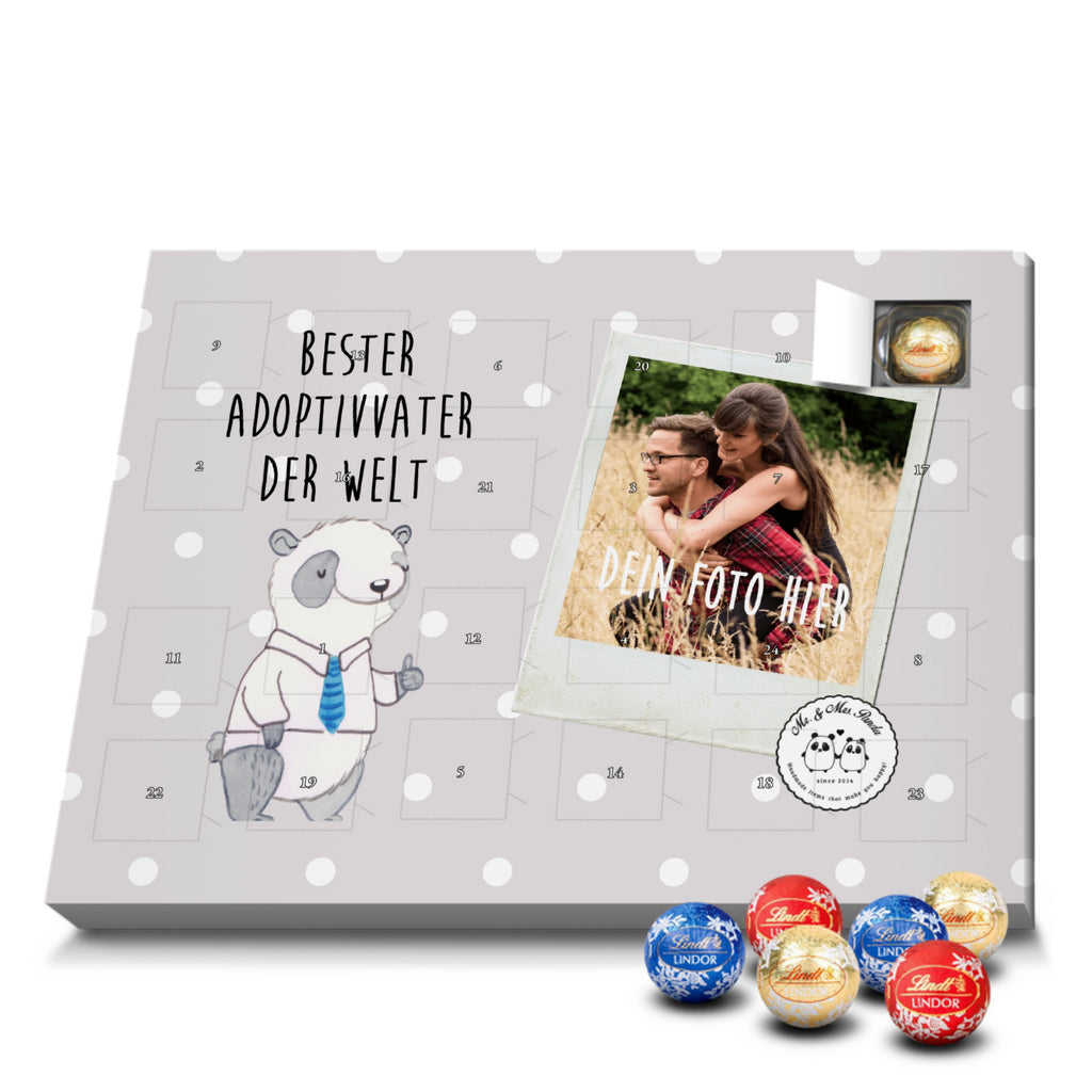 Personalisierter Kugel Markenschokolade Foto Adventskalender Panda Bester Adoptivvater der Welt Personalisierter Kugel Markenschokolade Adventskalender, für, Dankeschön, Geschenk, Schenken, Geburtstag, Geburtstagsgeschenk, Geschenkidee, Danke, Bedanken, Mitbringsel, Freude machen, Geschenktipp, Adoptiv vater, Adoption, adoptiert, Adoptivvater