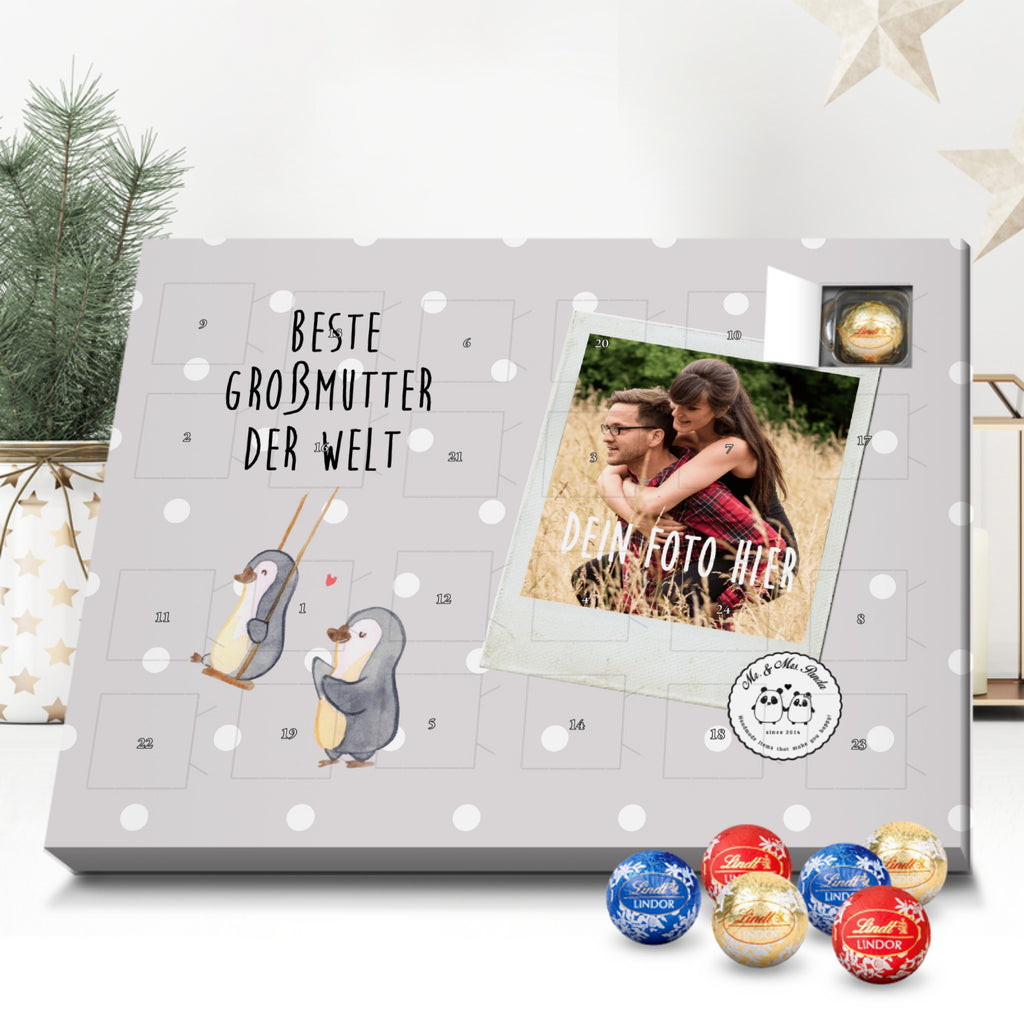 Personalisierter Kugel Markenschokolade Foto Adventskalender Pinguin Beste Großmutter der Welt Personalisierter Kugel Markenschokolade Adventskalender, für, Dankeschön, Geschenk, Schenken, Geburtstag, Geburtstagsgeschenk, Geschenkidee, Danke, Bedanken, Mitbringsel, Freude machen, Geschenktipp, Großmutter, Omi, Oma, Oma geworden, Grosseltern