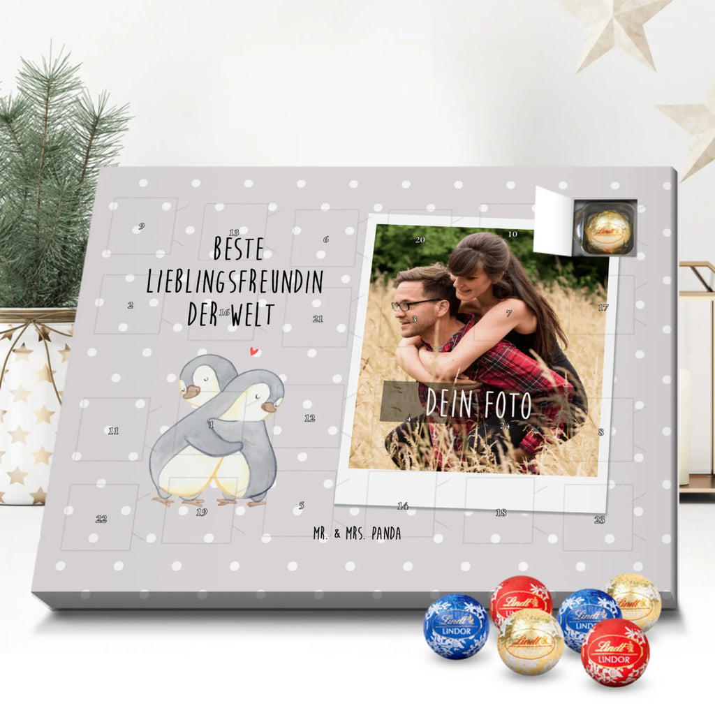 Personalisierter Kugel Markenschokolade Foto Adventskalender Pinguin Beste Lieblingsfreundin der Welt Personalisierter Kugel Markenschokolade Foto Adventskalender, für, Dankeschön, Geschenk, Schenken, Geburtstag, Geburtstagsgeschenk, Geschenkidee, Danke, Bedanken, Mitbringsel, Freude machen, Geschenktipp, Lieblingsfreundin, Freundin, Partnerin, Lieblingsmensch, Lieblings Mensch, Liebling, Partner, Bae, beste Freundin, Liebe, Herz, Love