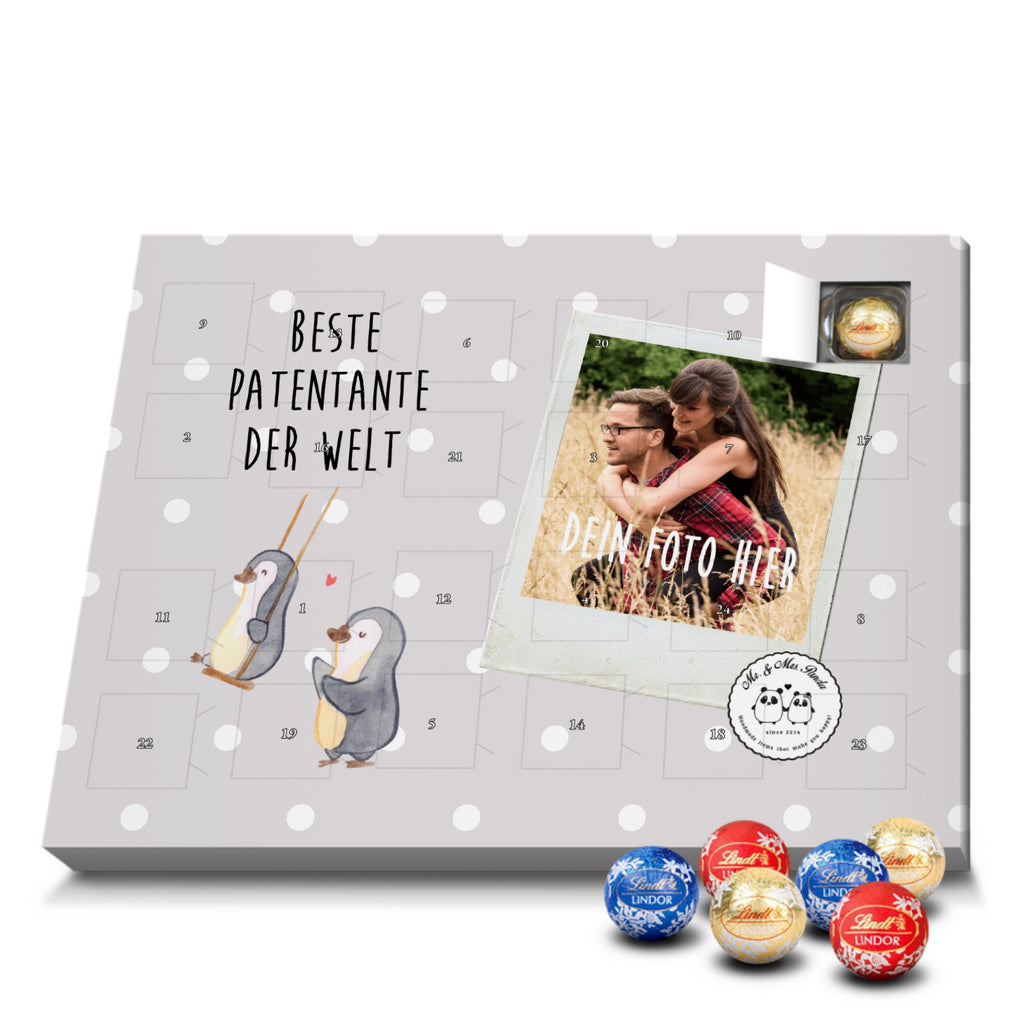 Personalisierter Kugel Markenschokolade Foto Adventskalender Pinguin Beste Patentante der Welt Personalisierter Kugel Markenschokolade Adventskalender, für, Dankeschön, Geschenk, Schenken, Geburtstag, Geburtstagsgeschenk, Geschenkidee, Danke, Bedanken, Mitbringsel, Freude machen, Geschenktipp, Patentante, Paten Tante, Lieblingstante, Taufpartner, Taufe, Familie, Kleinigkeit, Nichte, Neffe