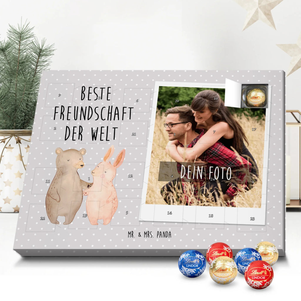 Personalisierter Kugel Markenschokolade Foto Adventskalender Hase Beste Freundschaft der Welt Personalisierter Kugel Markenschokolade Foto Adventskalender, für, Dankeschön, Geschenk, Schenken, Geburtstag, Geburtstagsgeschenk, Geschenkidee, Danke, Bedanken, Mitbringsel, Freude machen, Geschenktipp, Freundschaft, Freunde, Freunde fürs Leben, best friends, Freundin, Freund, Clique, Kumpel, bae, bff