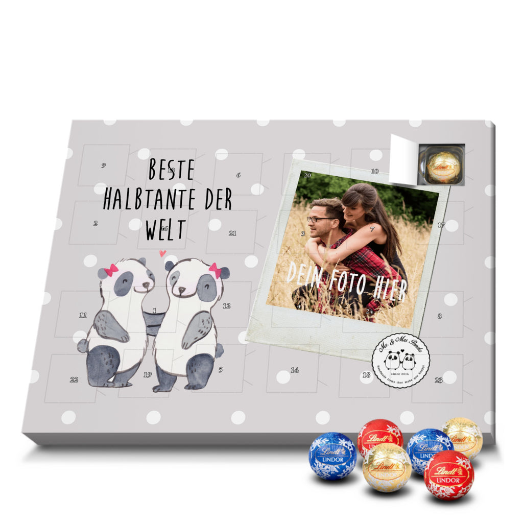 Personalisierter Kugel Markenschokolade Foto Adventskalender Panda Beste Halbtante der Welt Personalisierter Kugel Markenschokolade Adventskalender, für, Dankeschön, Geschenk, Schenken, Geburtstag, Geburtstagsgeschenk, Geschenkidee, Danke, Bedanken, Mitbringsel, Freude machen, Geschenktipp, Halbtante, Tante, beste Tante, Stieftante, Stief, Stiefgeschwister, Familie, Kleinigkeit