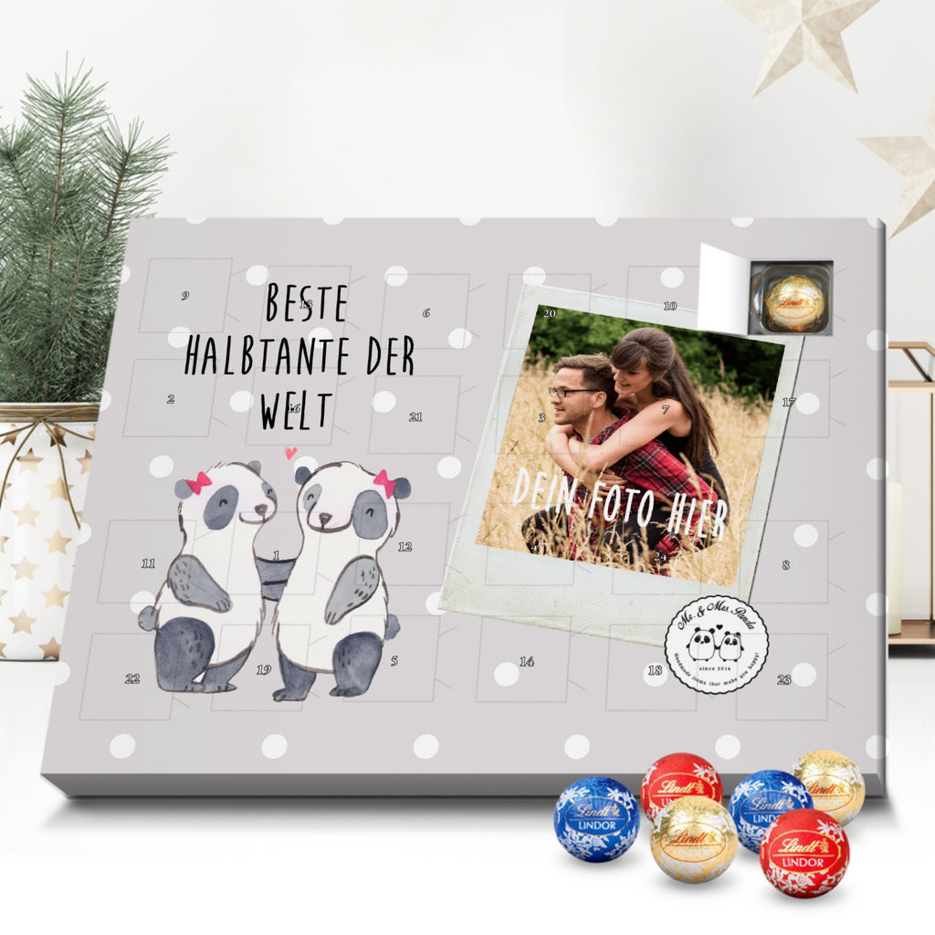 Personalisierter Kugel Markenschokolade Foto Adventskalender Panda Beste Halbtante der Welt Personalisierter Kugel Markenschokolade Adventskalender, für, Dankeschön, Geschenk, Schenken, Geburtstag, Geburtstagsgeschenk, Geschenkidee, Danke, Bedanken, Mitbringsel, Freude machen, Geschenktipp, Halbtante, Tante, beste Tante, Stieftante, Stief, Stiefgeschwister, Familie, Kleinigkeit