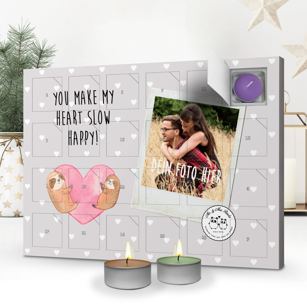 Personalisierter Duftkerzen Foto Adventskalender Faultiere Herz Personalisierter Duftkerzen Adventskalender, Liebe, Partner, Freund, Freundin, Ehemann, Ehefrau, Heiraten, Verlobung, Heiratsantrag, Liebesgeschenk, Jahrestag, Hocheitstag, Valentinstag, Geschenk für Frauen, Hochzeitstag, Mitbringsel, Geschenk für Freundin, Geschenk für Partner, Liebesbeweis, für Männer, für Ehemann