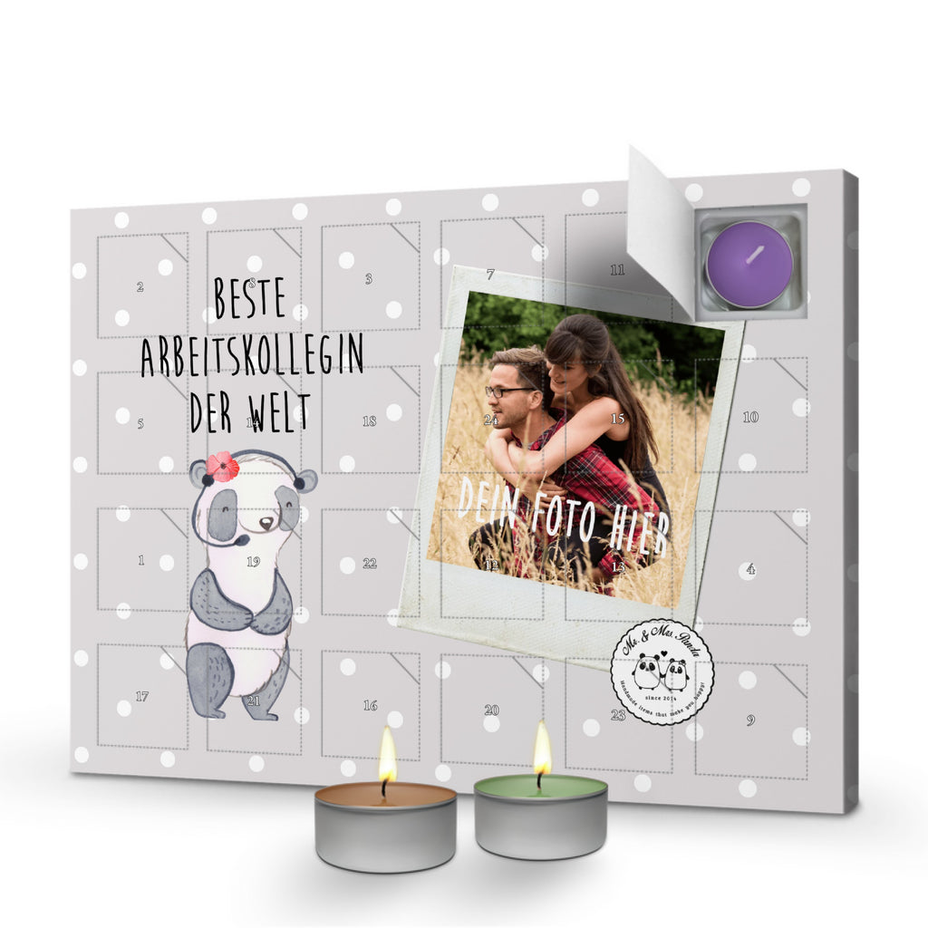 Personalisierter Duftkerzen Foto Adventskalender Panda Beste Arbeitskollegin der Welt Personalisierter Duftkerzen Adventskalender, für, Dankeschön, Geschenk, Schenken, Geburtstag, Geburtstagsgeschenk, Geschenkidee, Danke, Bedanken, Mitbringsel, Freude machen, Geschenktipp, Arbeitskollegin, Kollegin, Freundin, Büro, Abschiedsgeschenk, Ruhestand, Arbeit, Mitarbeiterin, Berufsgenossin, Beruf