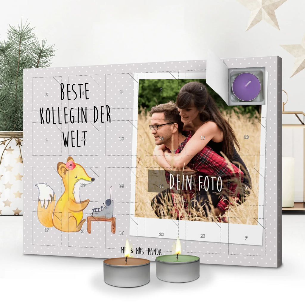 Personalisierter Duftkerzen Foto Adventskalender Fuchs Beste Kollegin der Welt Personalisierter Duftkerzen Foto Adventskalender, für, Dankeschön, Geschenk, Schenken, Geburtstag, Geburtstagsgeschenk, Geschenkidee, Danke, Bedanken, Mitbringsel, Freude machen, Geschenktipp, Arbeitskollegin, Kollegin, Freundin, Büro, Abschiedsgeschenk, Ruhestand, Arbeit, Mitarbeiterin, Berufsgenossin, Beruf