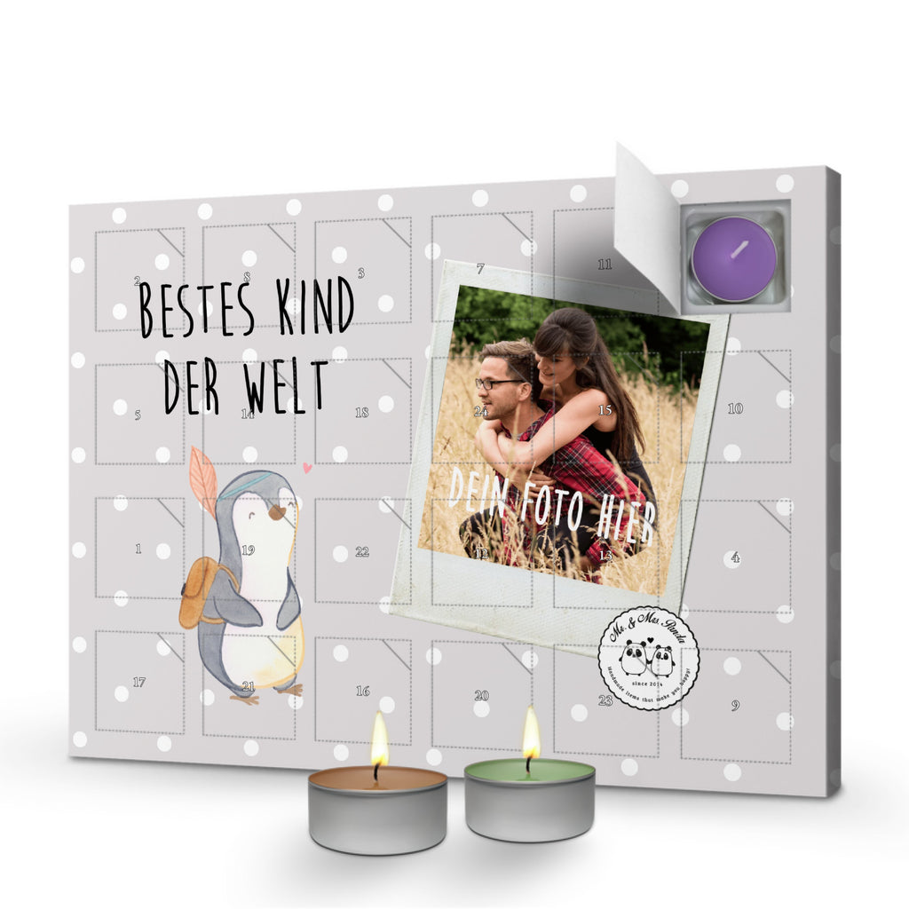 Personalisierter Duftkerzen Foto Adventskalender Pinguin Bestes Kind der Welt Personalisierter Duftkerzen Adventskalender, für, Dankeschön, Geschenk, Schenken, Geburtstag, Geburtstagsgeschenk, Geschenkidee, Danke, Bedanken, Mitbringsel, Freude machen, Geschenktipp, Kinder, Kind, Kid, Kids, Kiddy, Bestes, Tochter, Sohn, Nachwuchs, Geburt, Liebling, Taufe