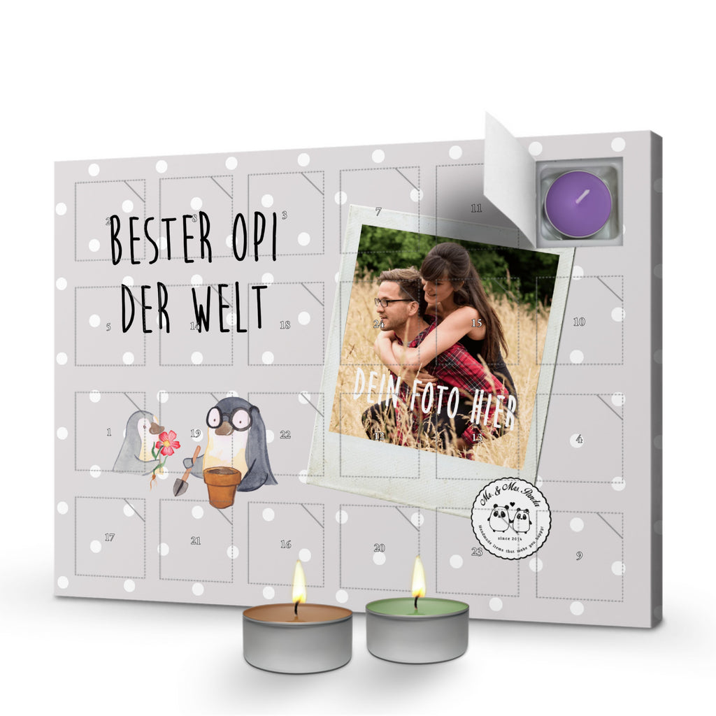 Personalisierter Duftkerzen Foto Adventskalender Pinguin Bester Opi der Welt Personalisierter Duftkerzen Adventskalender, für, Dankeschön, Geschenk, Schenken, Geburtstag, Geburtstagsgeschenk, Geschenkidee, Danke, Bedanken, Mitbringsel, Freude machen, Geschenktipp, Großvater, Grossvater, Opa, Opi. Großpapa, Großeltern, Nichte, Neffe, Kleinigkeit, Oppa, Oppi, Bester