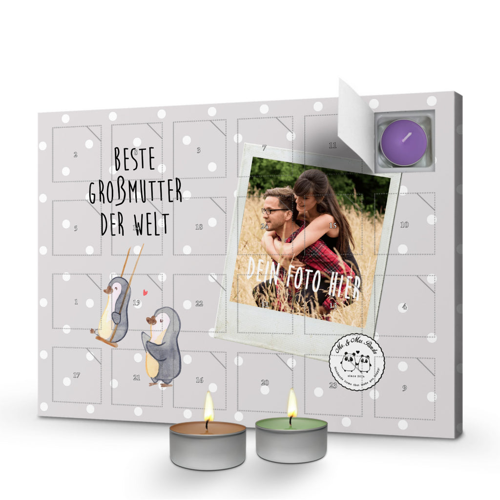 Personalisierter Duftkerzen Foto Adventskalender Pinguin Beste Großmutter der Welt Personalisierter Duftkerzen Adventskalender, für, Dankeschön, Geschenk, Schenken, Geburtstag, Geburtstagsgeschenk, Geschenkidee, Danke, Bedanken, Mitbringsel, Freude machen, Geschenktipp, Großmutter, Omi, Oma, Oma geworden, Grosseltern