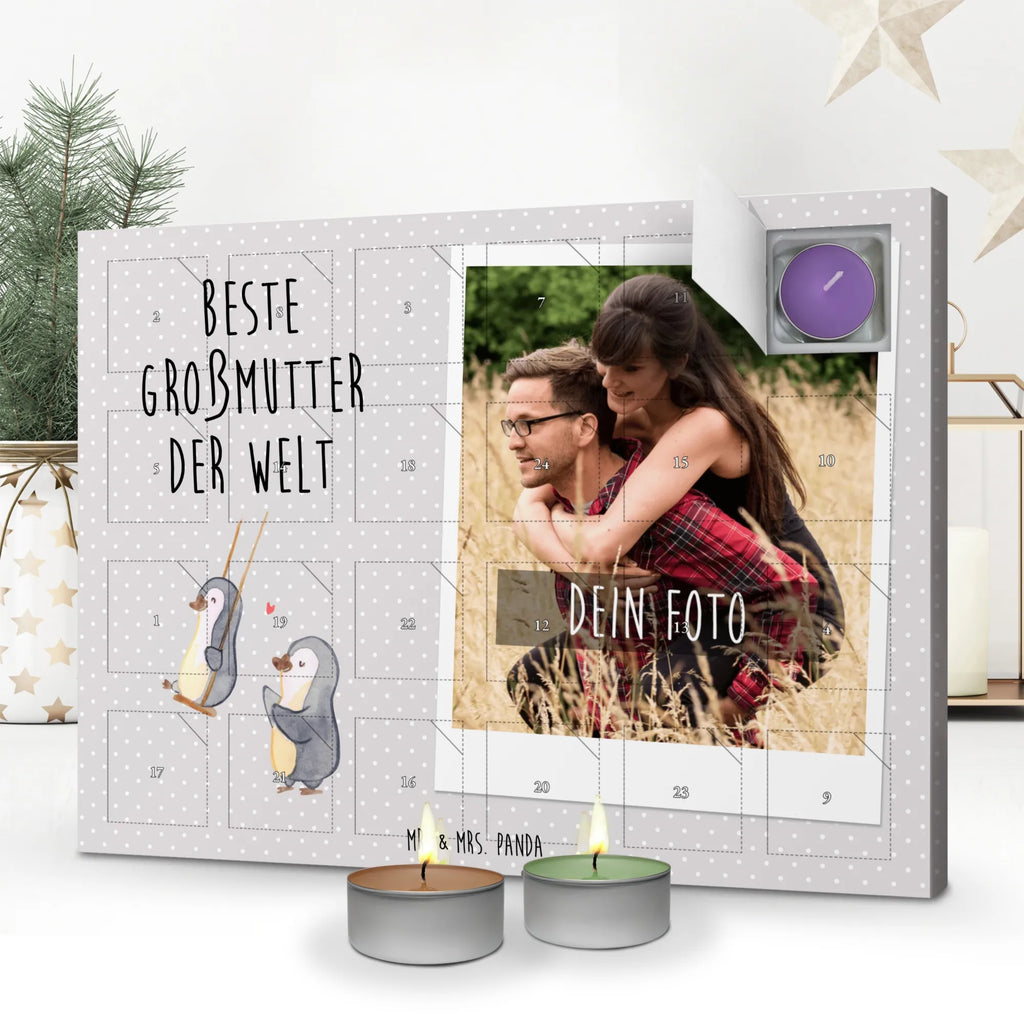 Personalisierter Duftkerzen Foto Adventskalender Pinguin Beste Großmutter der Welt Personalisierter Duftkerzen Foto Adventskalender, für, Dankeschön, Geschenk, Schenken, Geburtstag, Geburtstagsgeschenk, Geschenkidee, Danke, Bedanken, Mitbringsel, Freude machen, Geschenktipp, Großmutter, Omi, Oma, Oma geworden, Grosseltern