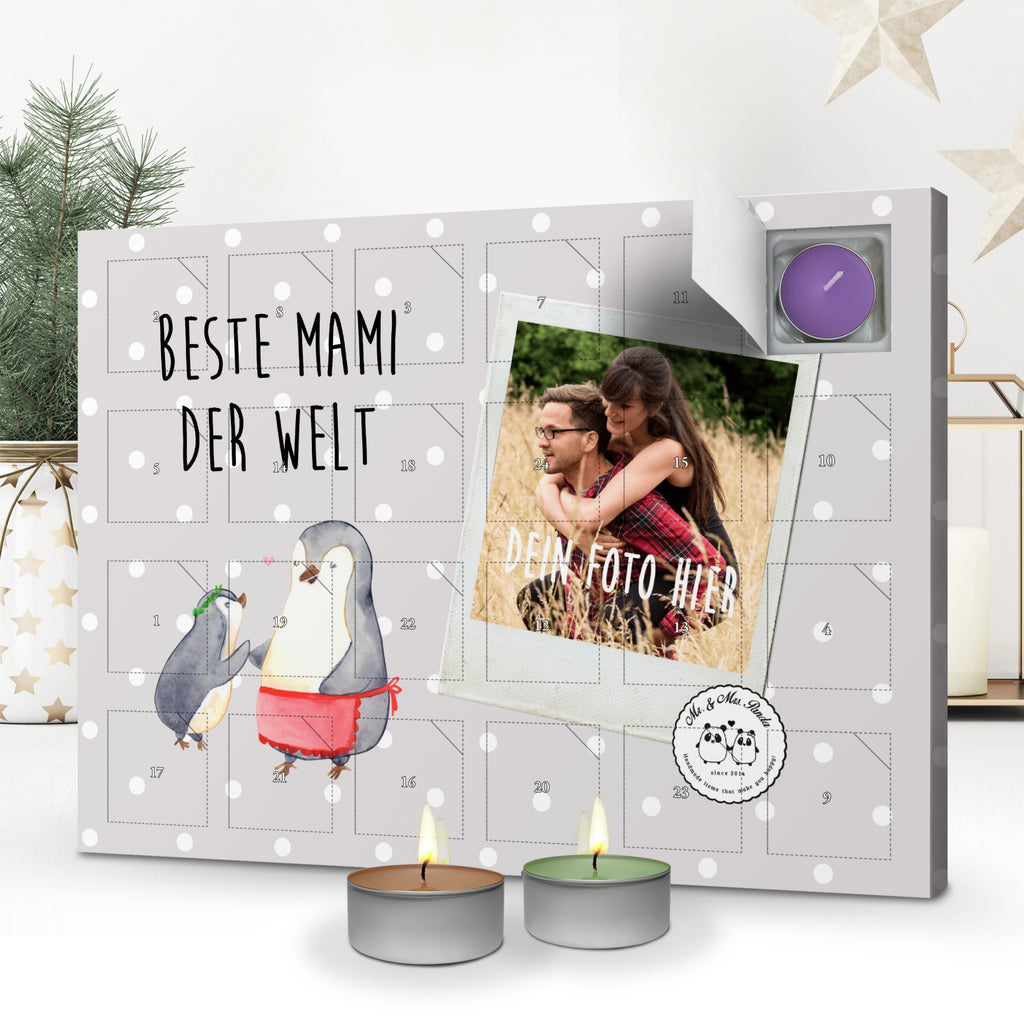 Personalisierter Duftkerzen Foto Adventskalender Pinguin Beste Mami der Welt Personalisierter Duftkerzen Adventskalender, für, Dankeschön, Geschenk, Schenken, Geburtstag, Geburtstagsgeschenk, Geschenkidee, Danke, Bedanken, Mitbringsel, Freude machen, Geschenktipp, Mama, Mami, Mutter, Muttertag, Mutti, Ma, Tochter, Sohn, Beste Mama, Beste, Supermama