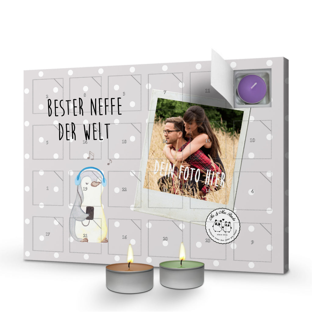 Personalisierter Duftkerzen Foto Adventskalender Pinguin Bester Neffe der Welt Personalisierter Duftkerzen Adventskalender, für, Dankeschön, Geschenk, Schenken, Geburtstag, Geburtstagsgeschenk, Geschenkidee, Danke, Bedanken, Mitbringsel, Freude machen, Geschenktipp, Neffe, Onkel, Tante, Patentante, Patentonkel, Patenkind, Taufe, Sohn der Schwester, Sohn des Bruders, Bester