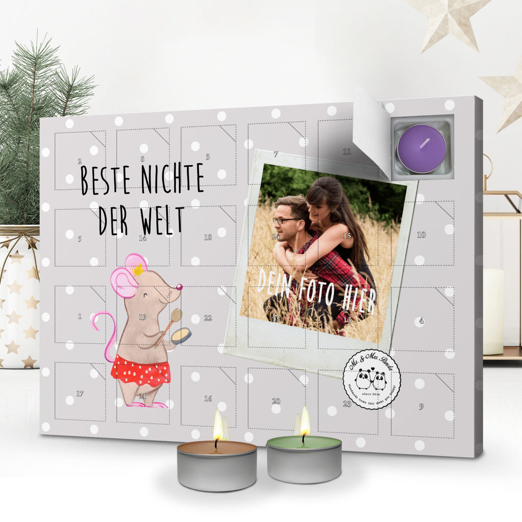 Personalisierter Duftkerzen Foto Adventskalender Maus Beste Nichte der Welt Personalisierter Duftkerzen Adventskalender, für, Dankeschön, Geschenk, Schenken, Geburtstag, Geburtstagsgeschenk, Geschenkidee, Danke, Bedanken, Mitbringsel, Freude machen, Geschenktipp, Nichte, Onkel, Tante, Patentante, Patenonkel, Patenkind, Taufe, Tochter der Schwester, Tochter des Bruders, Beste