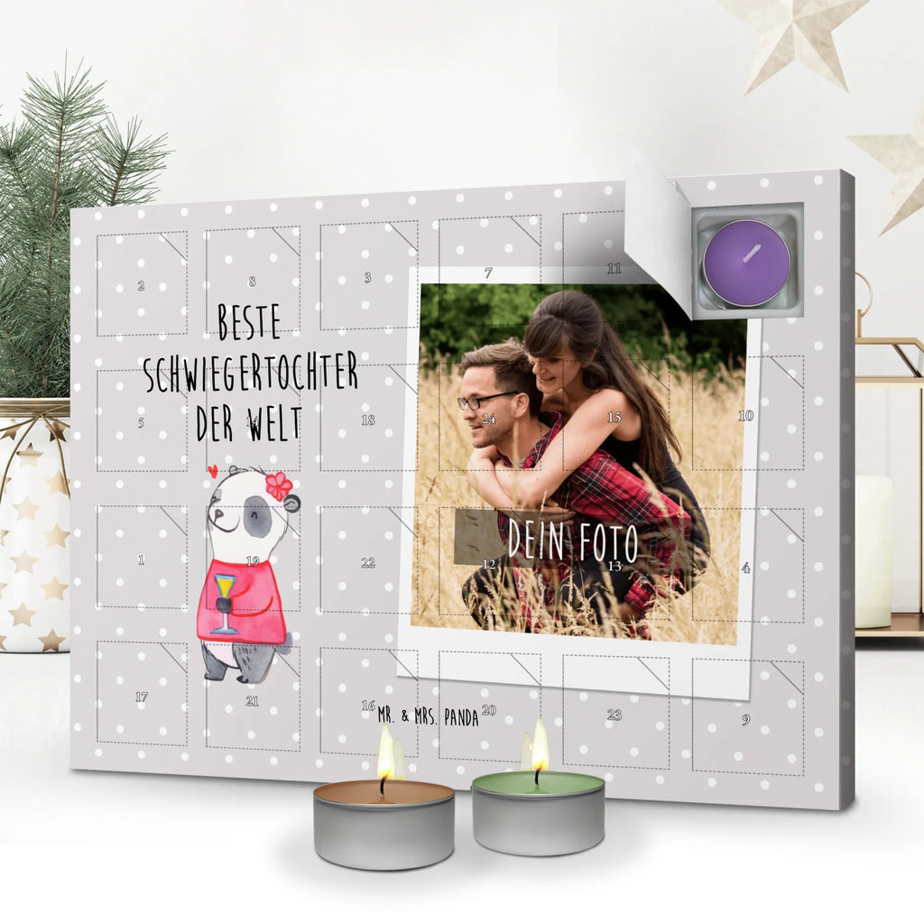 Personalisierter Duftkerzen Foto Adventskalender Panda Beste Schwiegertochter der Welt Personalisierter Duftkerzen Foto Adventskalender, für, Dankeschön, Geschenk, Schenken, Geburtstag, Geburtstagsgeschenk, Geschenkidee, Danke, Bedanken, Mitbringsel, Freude machen, Geschenktipp, Schwiegertochter, Tochter, Ehefrau des Sohns, Frau, angeheiratet, Hochzeit