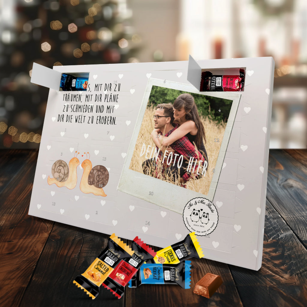 Personalisierter Markenschokolade Foto Adventskalender Schnecken Liebe Personalisierter Adventskalender, Liebe, Partner, Freund, Freundin, Ehemann, Ehefrau, Heiraten, Verlobung, Heiratsantrag, Liebesgeschenk, Jahrestag, Hocheitstag