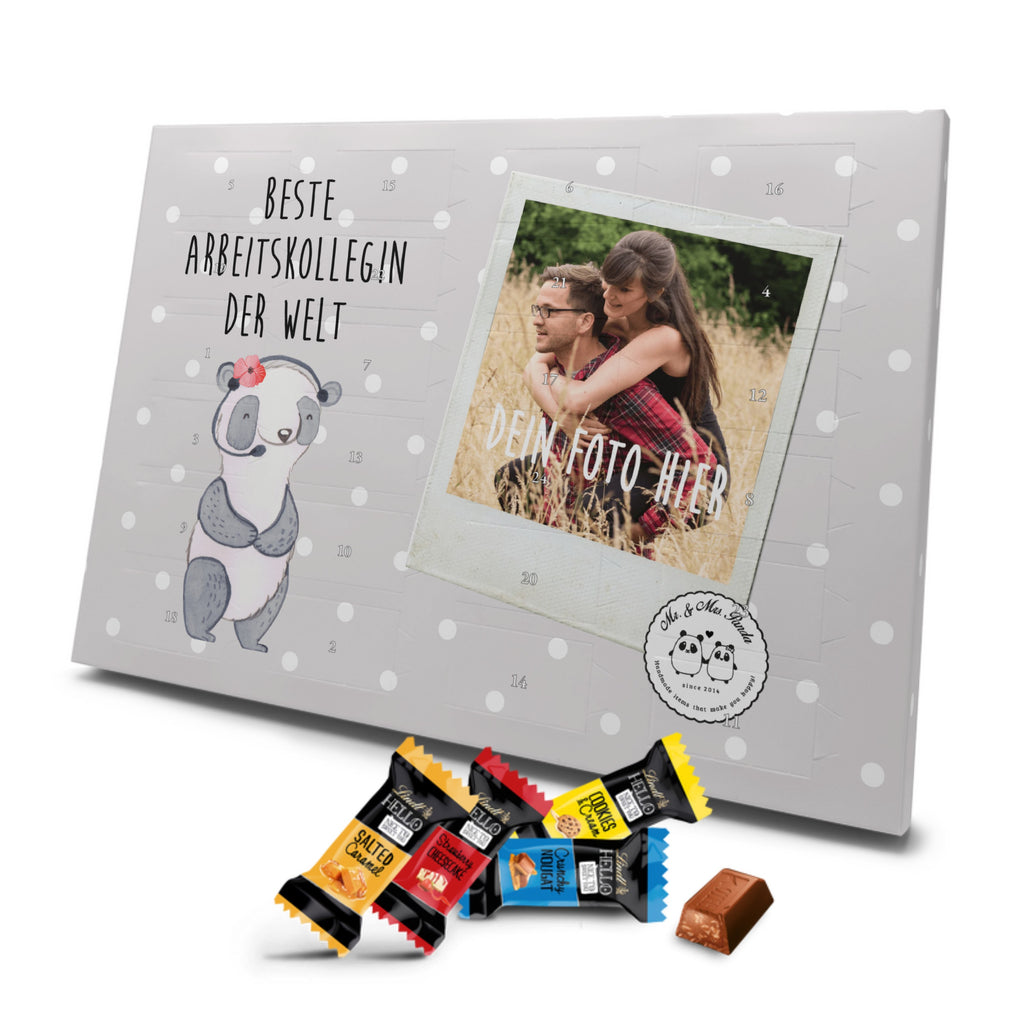 Personalisierter Markenschokolade Foto Adventskalender Panda Beste Arbeitskollegin der Welt Personalisierter Adventskalender, für, Dankeschön, Geschenk, Schenken, Geburtstag, Geburtstagsgeschenk, Geschenkidee, Danke, Bedanken, Mitbringsel, Freude machen, Geschenktipp, Arbeitskollegin, Kollegin, Freundin, Büro, Abschiedsgeschenk, Ruhestand, Arbeit, Mitarbeiterin, Berufsgenossin, Beruf