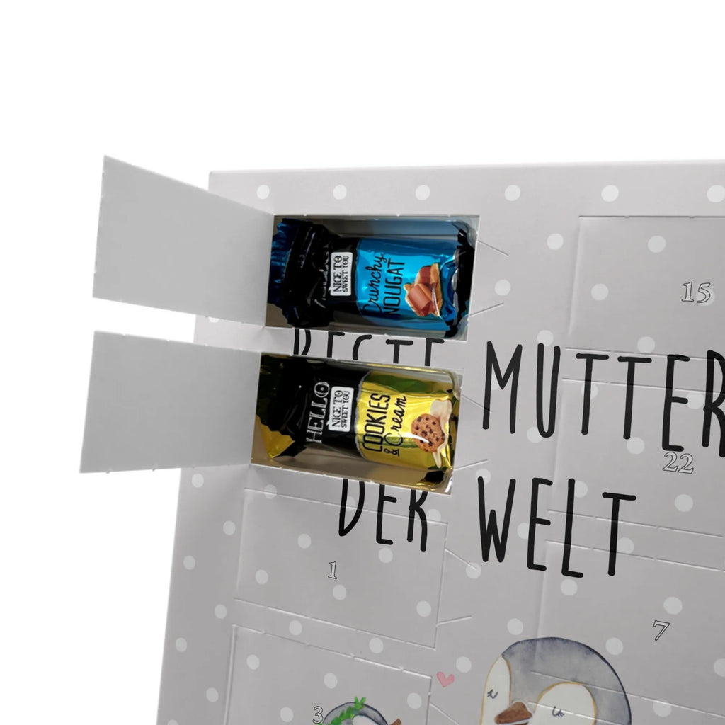 Personalisierter Markenschokolade Foto Adventskalender Pinguin Beste Mutter der Welt Personalisierter Markenschokolade Foto Adventskalender, für, Dankeschön, Geschenk, Schenken, Geburtstag, Geburtstagsgeschenk, Geschenkidee, Danke, Bedanken, Mitbringsel, Freude machen, Geschenktipp, Mama, Mami, Mutter, Muttertag, Mutti, Ma, Tochter, Sohn, Beste Mama, Beste, Supermama