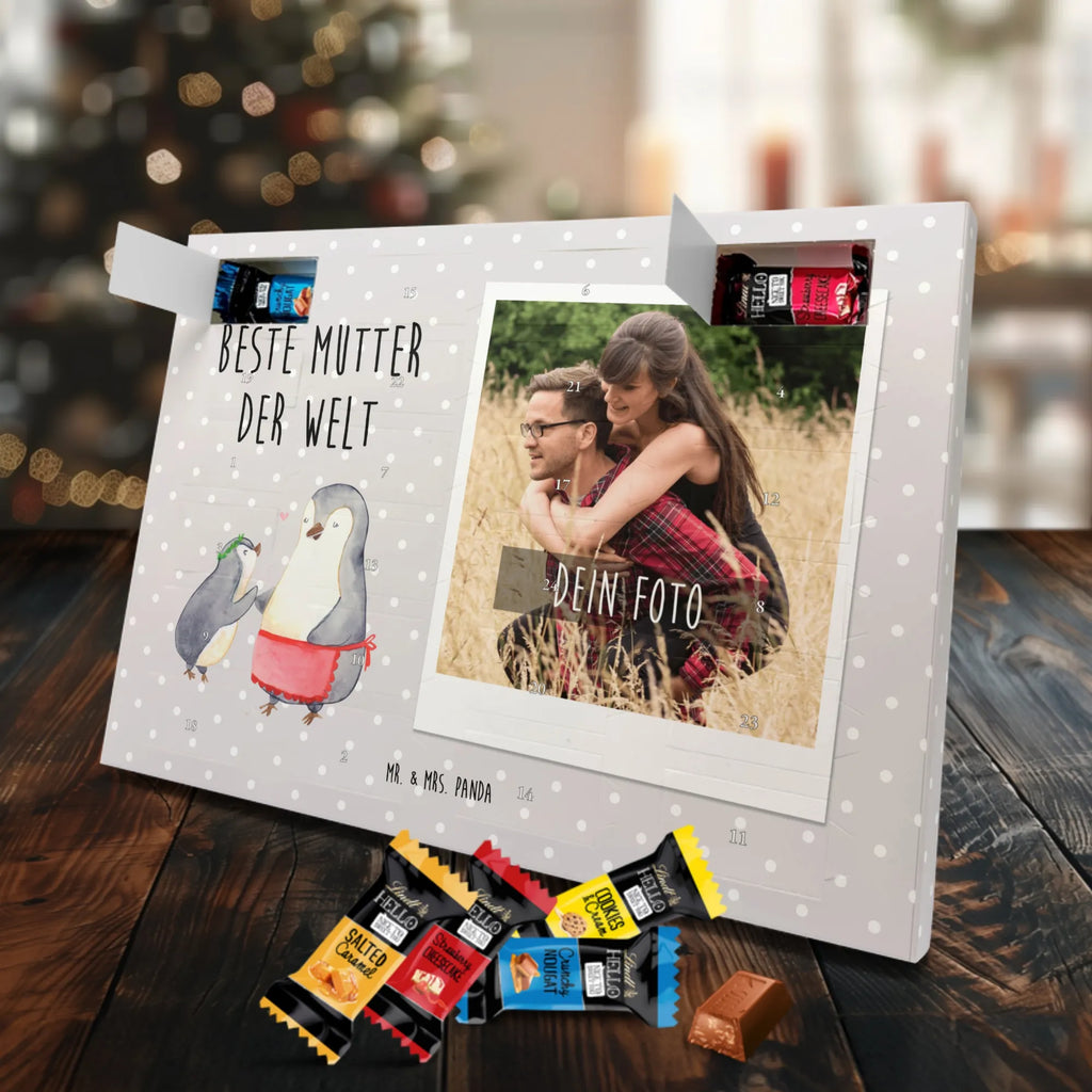 Personalisierter Markenschokolade Foto Adventskalender Pinguin Beste Mutter der Welt Personalisierter Markenschokolade Foto Adventskalender, für, Dankeschön, Geschenk, Schenken, Geburtstag, Geburtstagsgeschenk, Geschenkidee, Danke, Bedanken, Mitbringsel, Freude machen, Geschenktipp, Mama, Mami, Mutter, Muttertag, Mutti, Ma, Tochter, Sohn, Beste Mama, Beste, Supermama