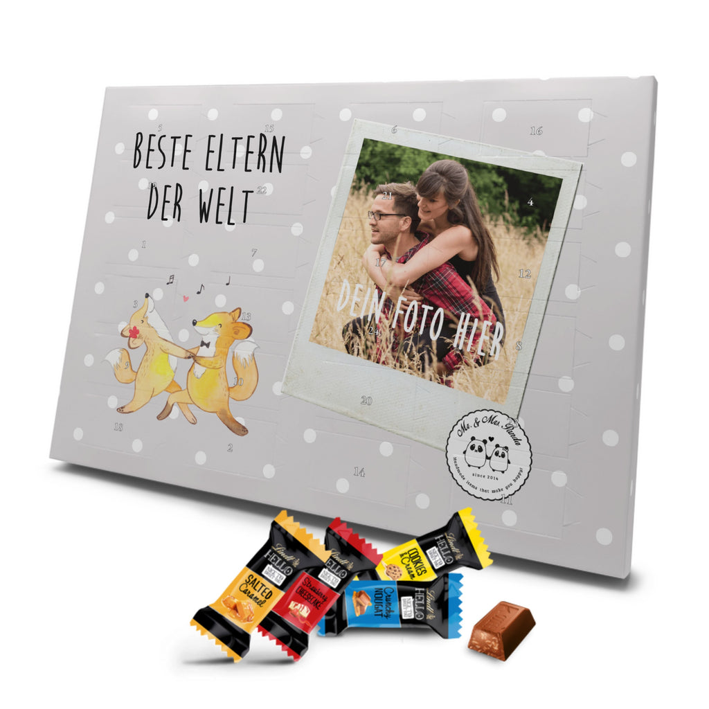 Personalisierter Markenschokolade Foto Adventskalender Fuchs Beste Eltern der Welt Personalisierter Adventskalender, für, Dankeschön, Geschenk, Schenken, Geburtstag, Geburtstagsgeschenk, Geschenkidee, Danke, Bedanken, Mitbringsel, Freude machen, Geschenktipp, Eltern, Mama, Papa, Erzeuger, Mami, Papi, Familie, Elternpaar, Mama und Papa