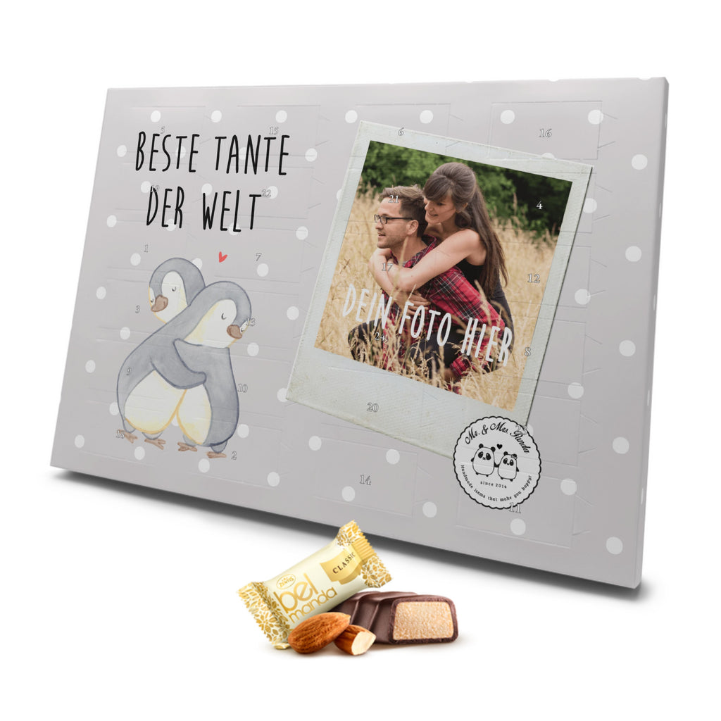 Personalisierter Marzipan Foto Adventskalender Pinguin Beste Tante der Welt Personalisierter Marzipan Adventskalender, für, Dankeschön, Geschenk, Schenken, Geburtstag, Geburtstagsgeschenk, Geschenkidee, Danke, Bedanken, Mitbringsel, Freude machen, Geschenktipp, Tante, Patentante, Paten Tante, Lieblingstante, Taufpartner, Taufe, Familie, Kleinigkeit, Nichte, Neffe