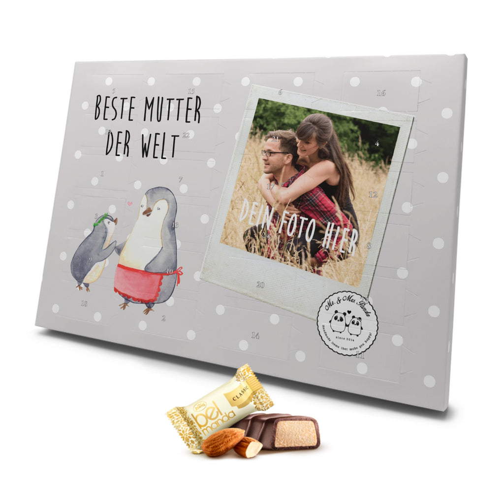 Personalisierter Marzipan Foto Adventskalender Pinguin Beste Mutter der Welt Personalisierter Marzipan Adventskalender, für, Dankeschön, Geschenk, Schenken, Geburtstag, Geburtstagsgeschenk, Geschenkidee, Danke, Bedanken, Mitbringsel, Freude machen, Geschenktipp, Mama, Mami, Mutter, Muttertag, Mutti, Ma, Tochter, Sohn, Beste Mama, Beste, Supermama