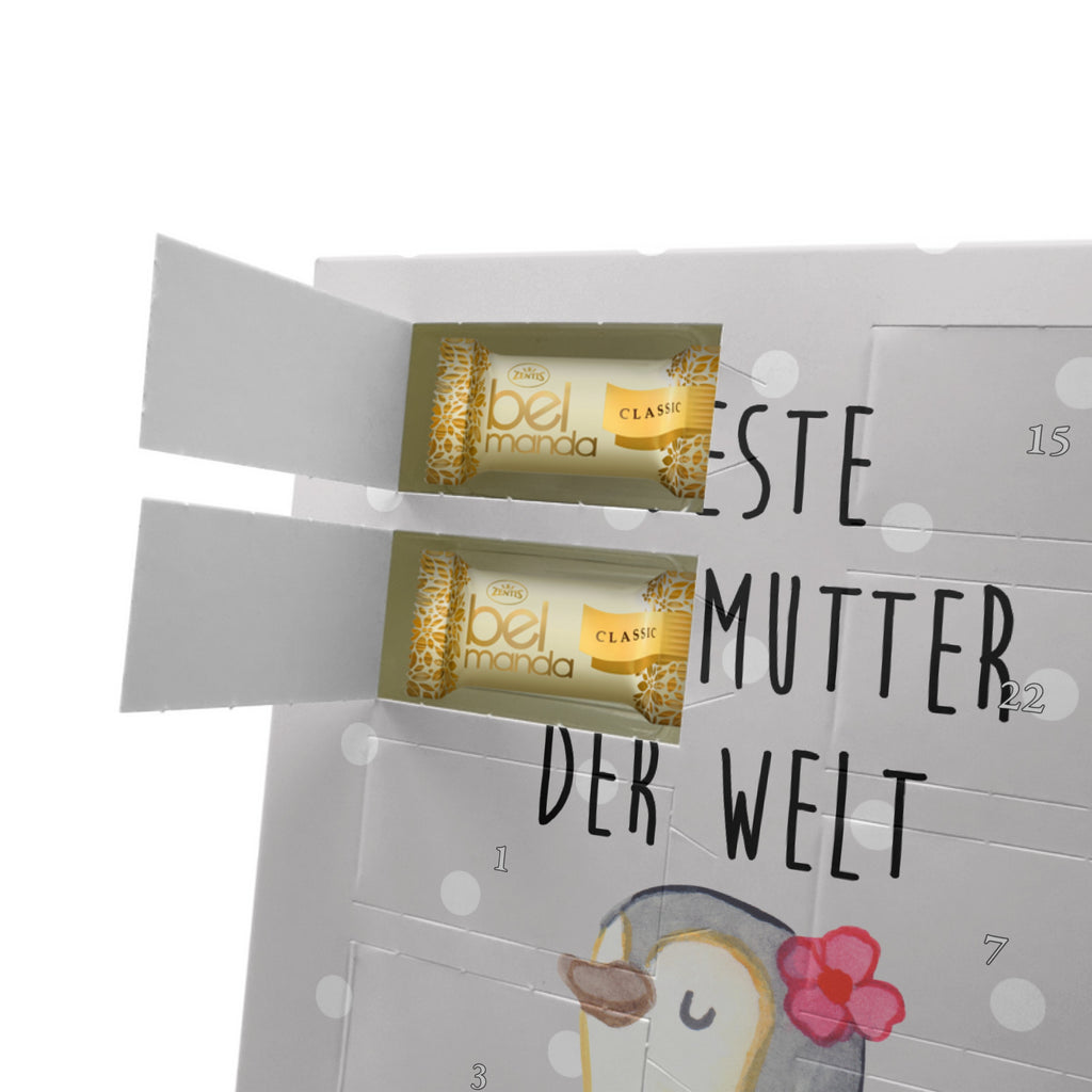 Personalisierter Marzipan Foto Adventskalender Pinguin Beste Stiefmutter der Welt Personalisierter Marzipan Adventskalender, für, Dankeschön, Geschenk, Schenken, Geburtstag, Geburtstagsgeschenk, Geschenkidee, Danke, Bedanken, Mitbringsel, Freude machen, Geschenktipp, Stiefmutter, Stief Mutter, Stiefmama, Mami, Mutter, Muttertag, Mutti, Mama, Tochter, Sohn, Beste