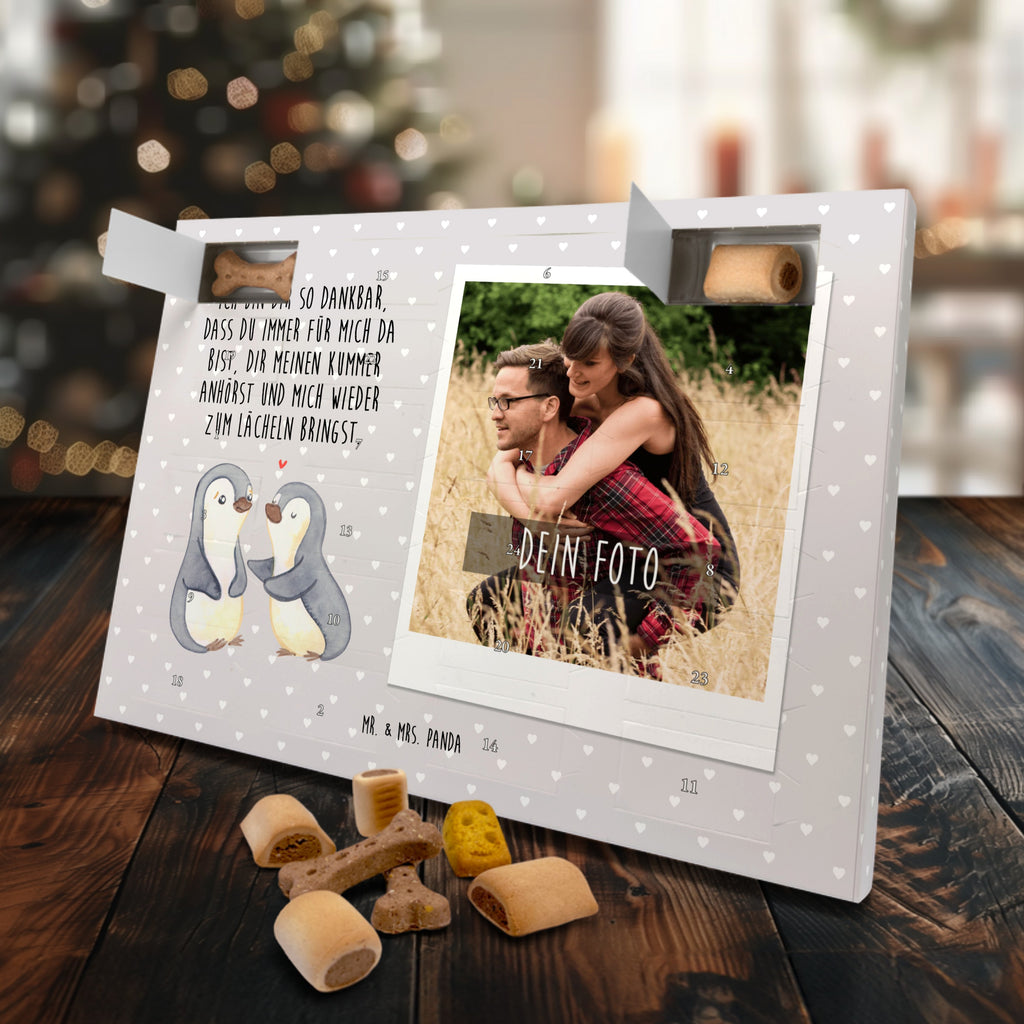 Personalisierter Hunde Foto Adventskalender Pinguine trösten Hunde Adventskalender, Liebe, Partner, Freund, Freundin, Ehemann, Ehefrau, Heiraten, Verlobung, Heiratsantrag, Liebesgeschenk, Jahrestag, Hocheitstag, Valentinstag, Geschenk für Frauen, Hochzeitstag, Mitbringsel, Geschenk für Freundin, Geschenk für Partner, Liebesbeweis, für Männer, für Ehemann